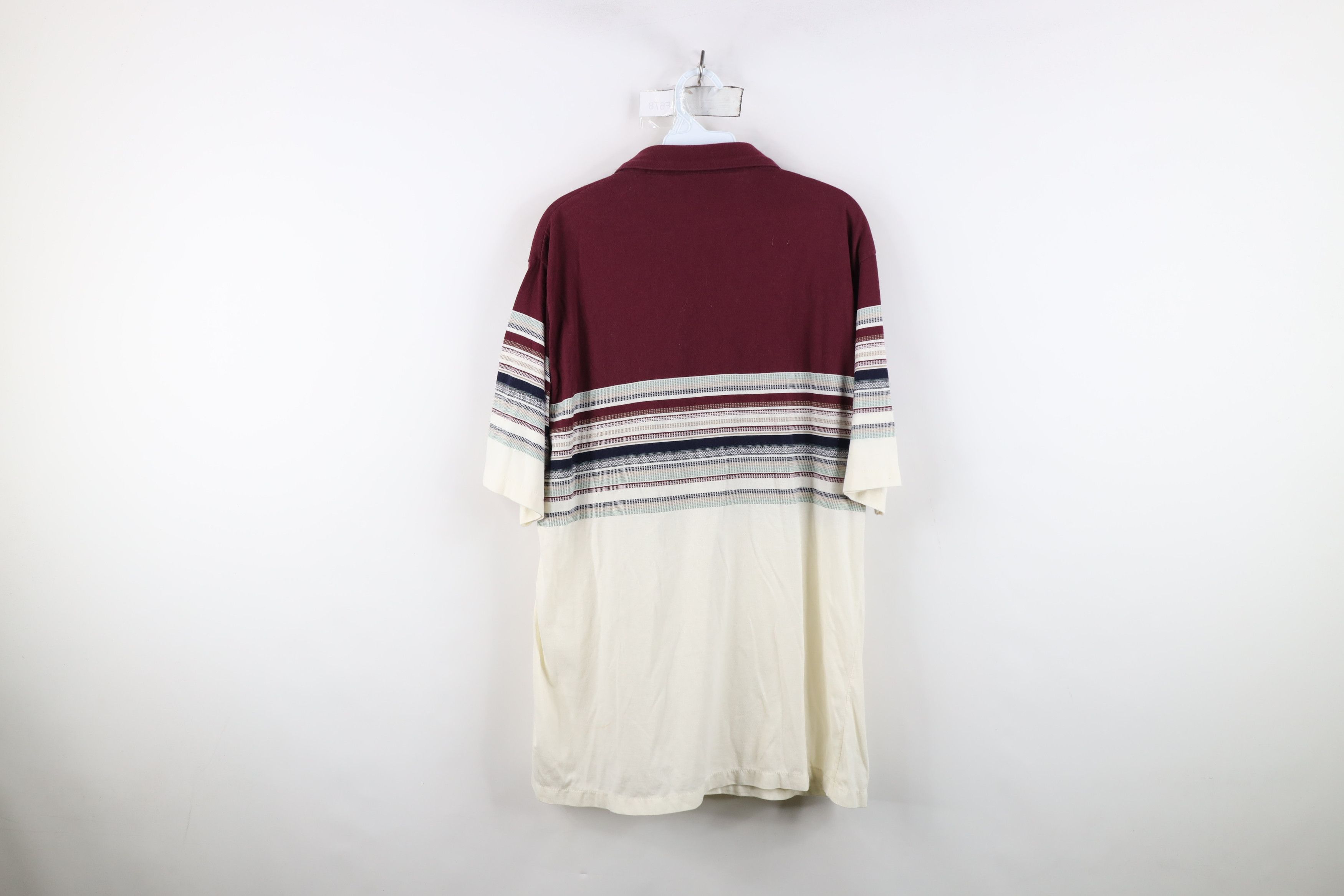 Vintage Vintage 90s Streetwear Striped Collared Golf Polo Shirt Size US XL / EU 56 / 4 - 11 Thumbnail