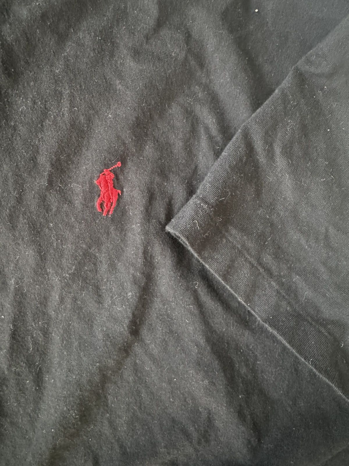 Polo Ralph Lauren × Vintage XL polo black shirt with red logo Size US XL / EU 56 / 4 - 3 Thumbnail