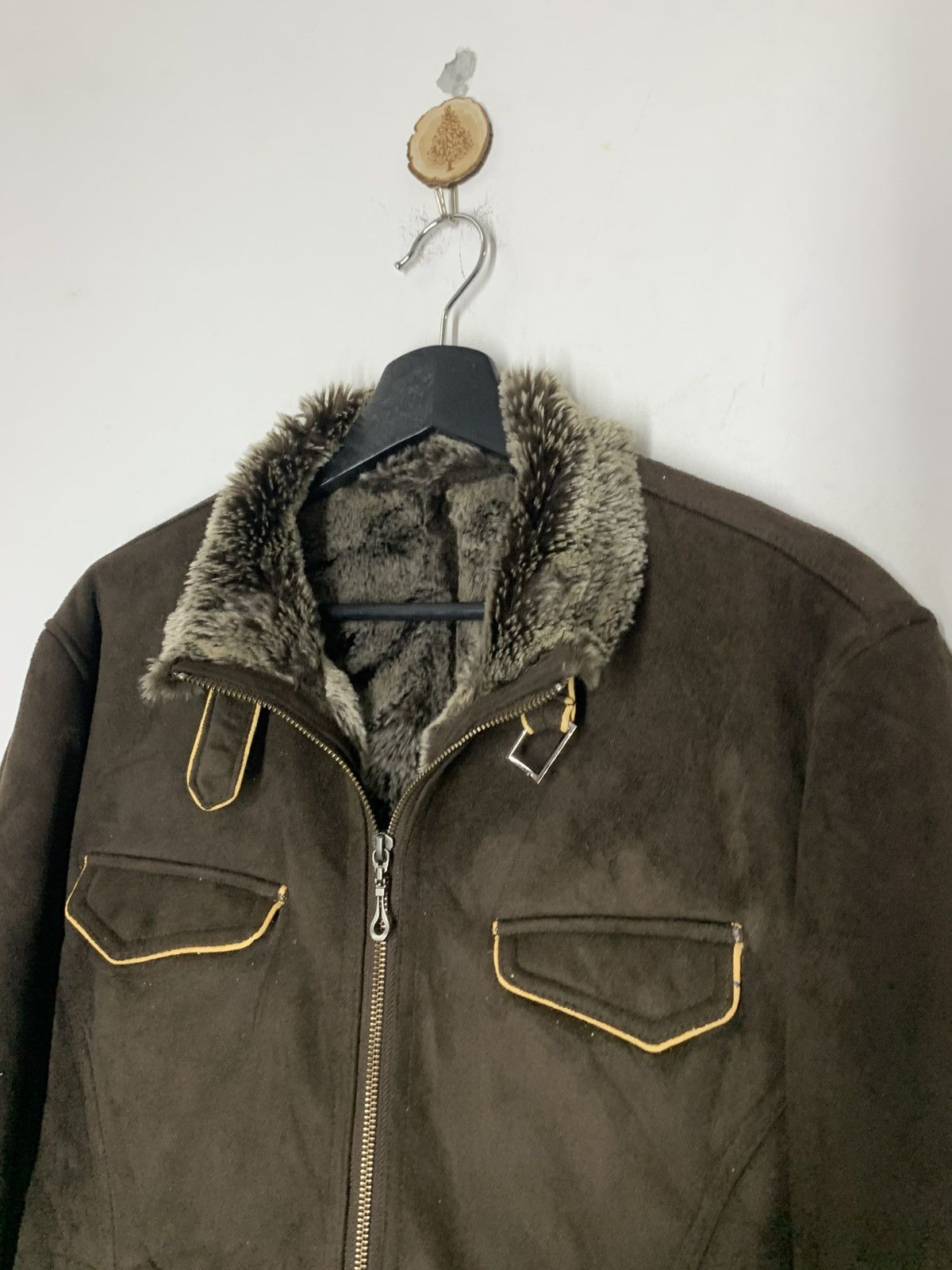 Hysteric Glamour Moleskin Japanese Brand Male & Co. Faux Fur Jacket Size US M / EU 48-50 / 2 - 4 Thumbnail