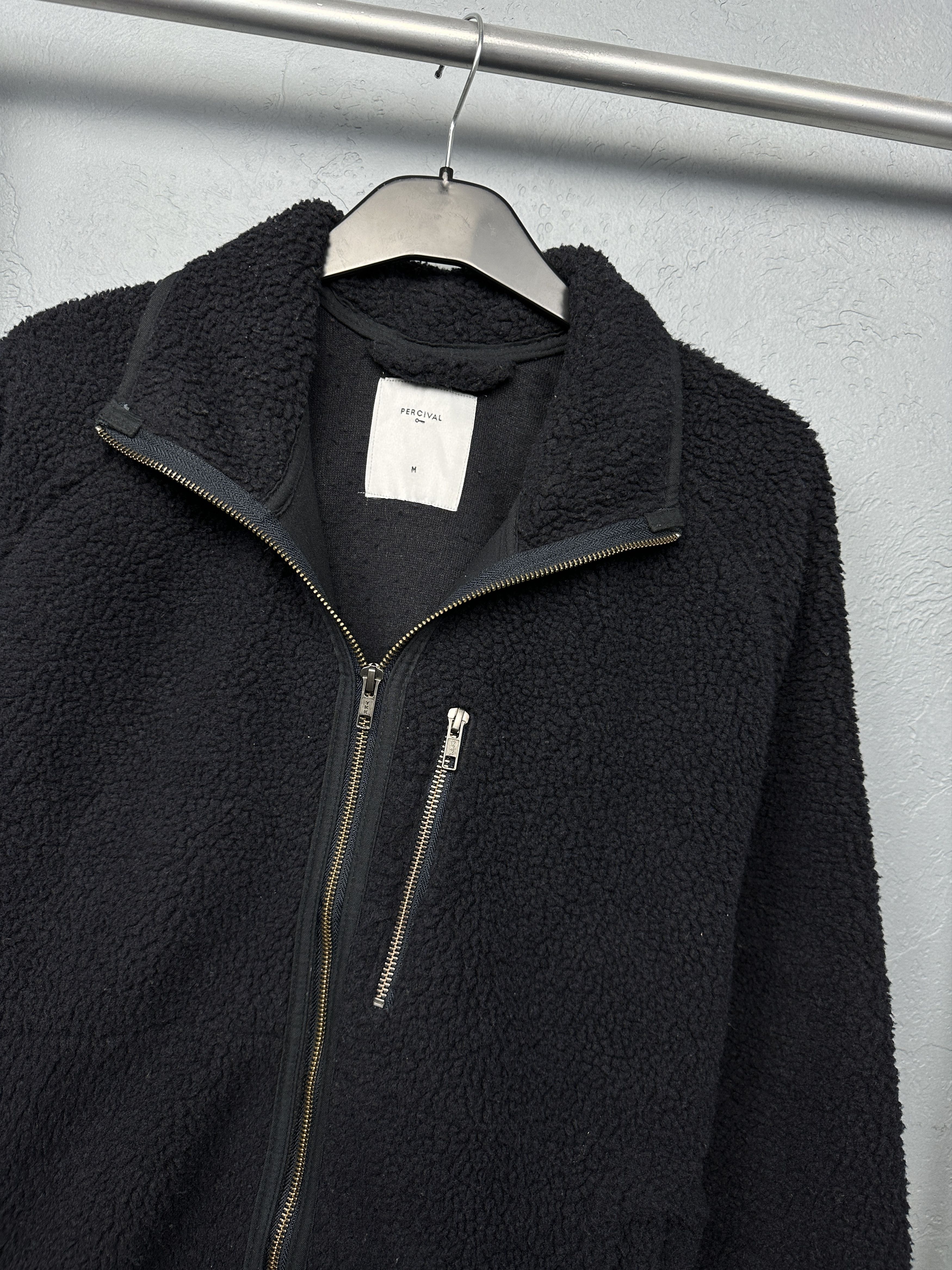 Percival Percival Mens Full Zip Teddy Fleece Sherpa Jacket Size US M / EU 48-50 / 2 - 2 Thumbnail