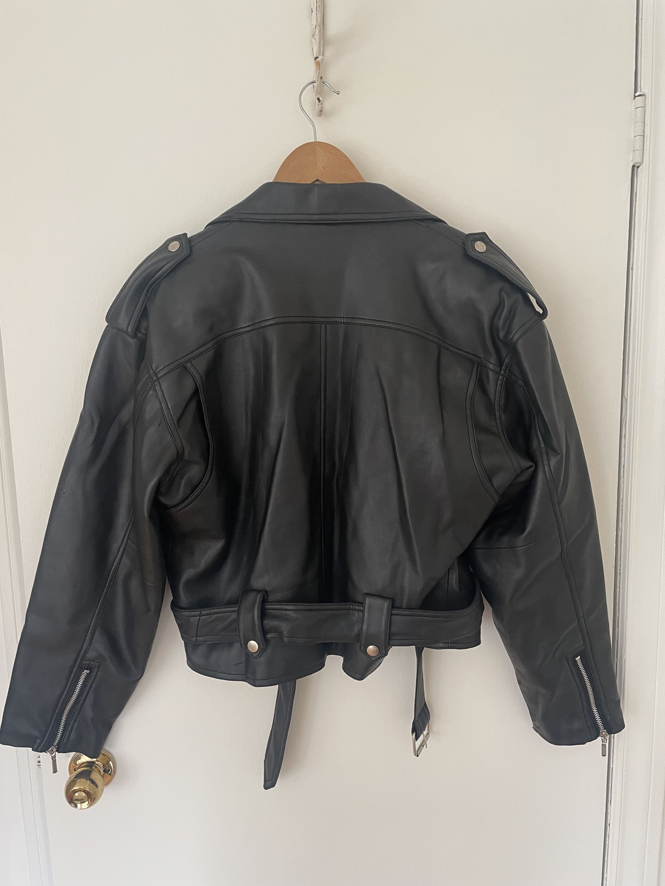 Vintage Vintage Hide Park Motorcycle Faux Leather Jacket Size US M / EU 48-50 / 2 - 2 Thumbnail