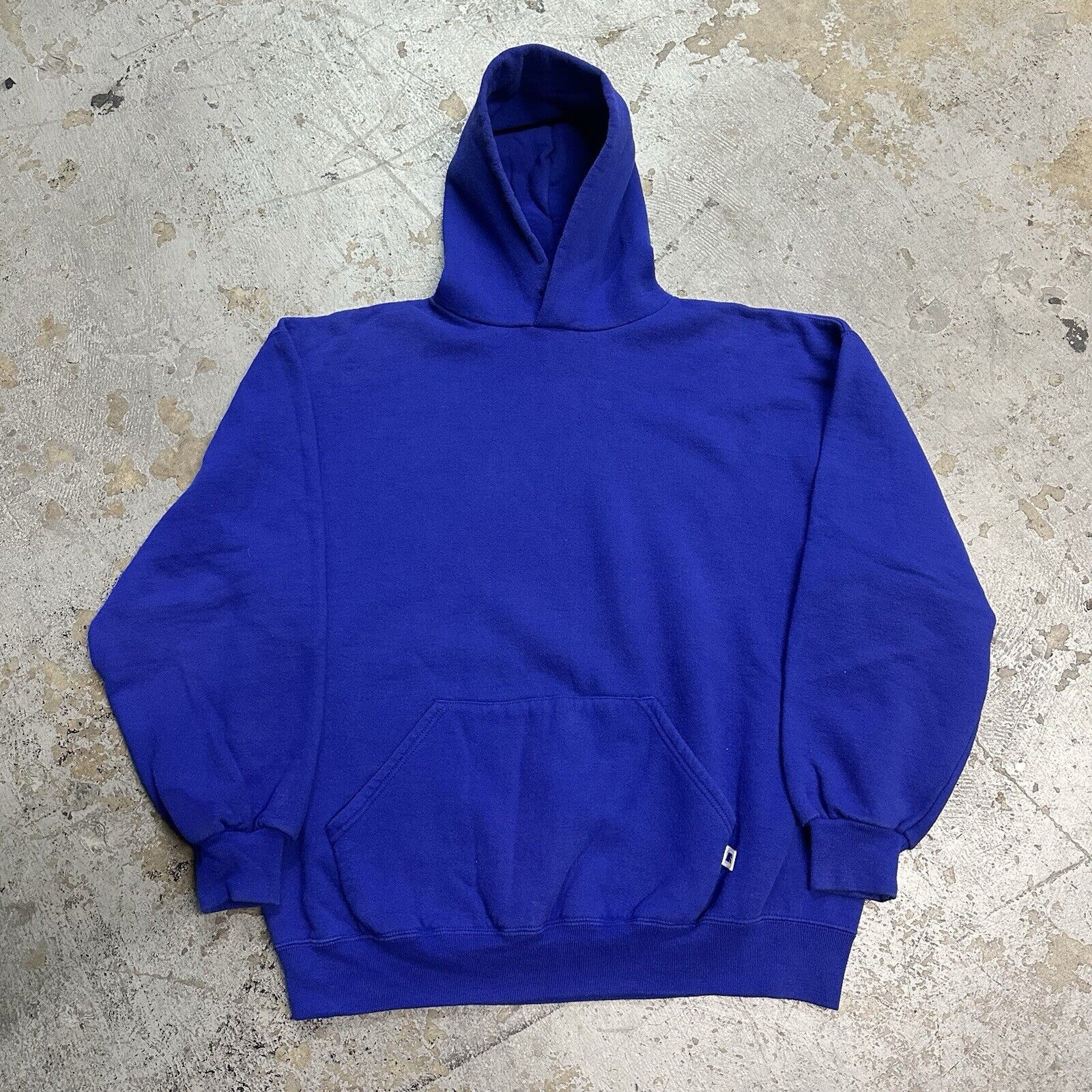 Kanye West × Russell Athletic × Vintage Vintage 90s Russell Athletic Blue Hoodie XL Made In USA Size US XL / EU 56 / 4 - 1 Thumbnail