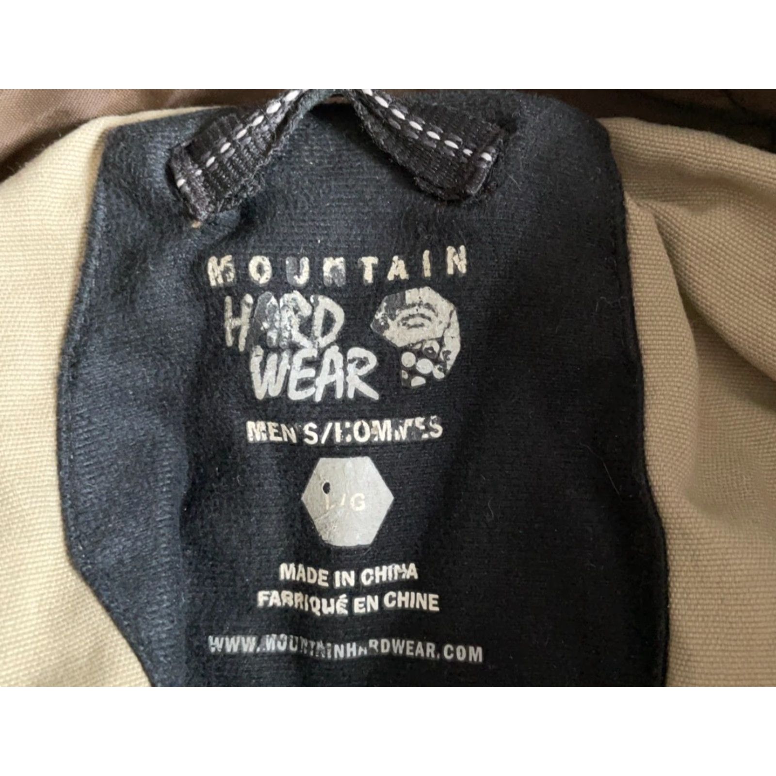 Mountain Hardwear Mountain Hardwear Hooded Zip Up Jacket Men's Large Beige Nylon Insulated Size US L / EU 52-54 / 3 - 3 Thumbnail