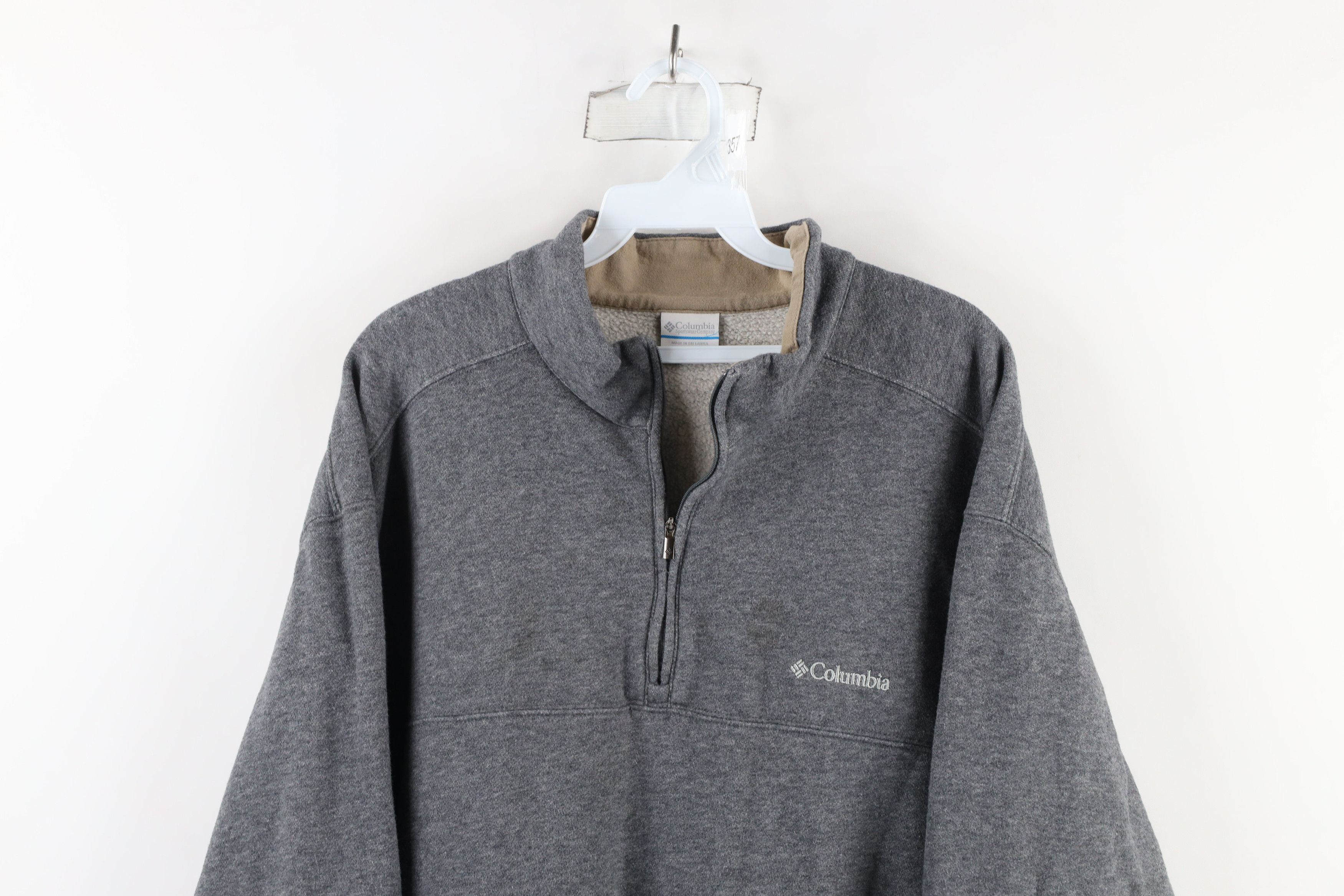 Columbia × Vintage Vintage Columbia Heavyweight Half Zip Pullover Sweatshirt Size US XXL / EU 58 / 5 - 2 Thumbnail