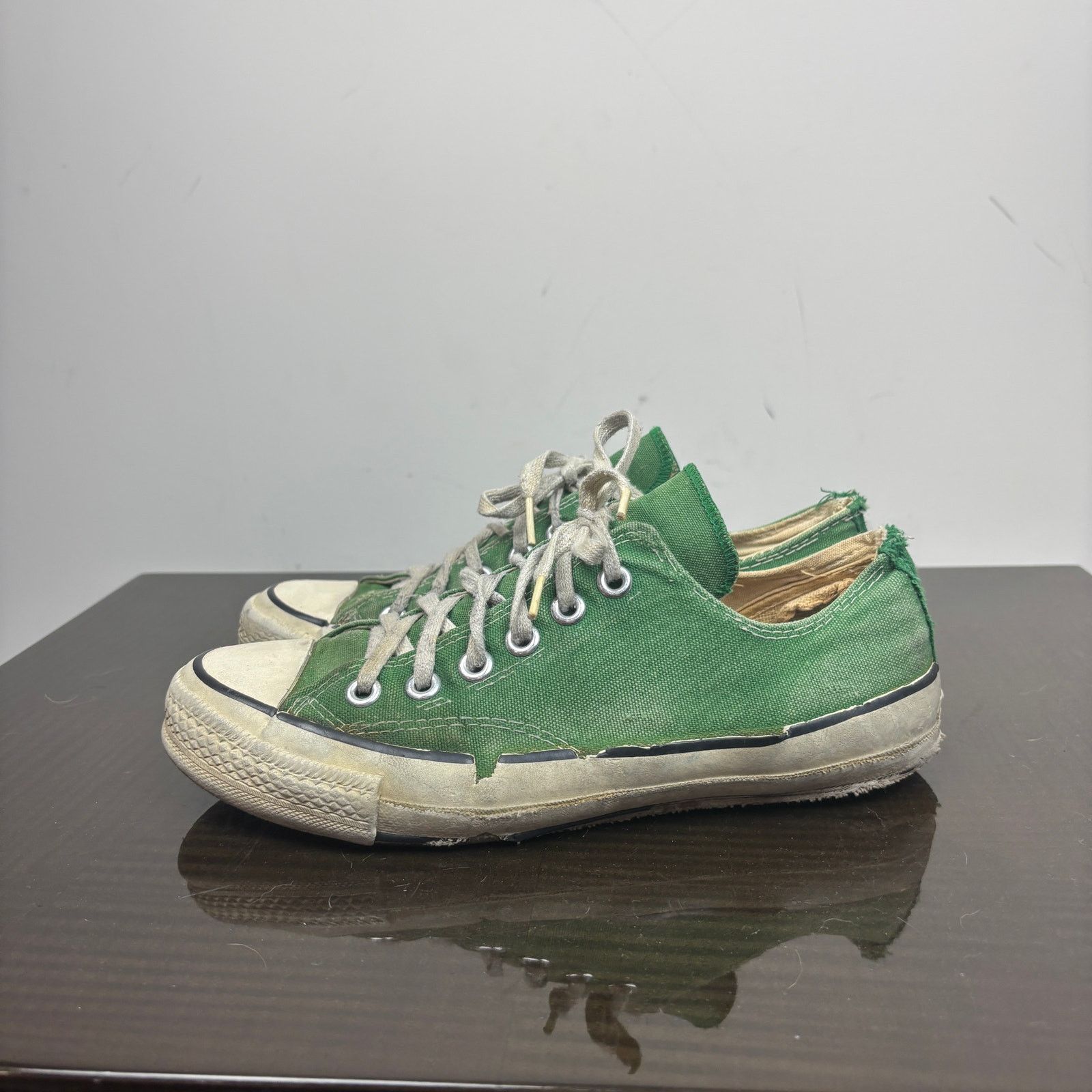 Converse Vintage 80s Converse Low Shoes Sneakers Green Men's Size 6 Size US 6 / EU 39 - 5 Thumbnail