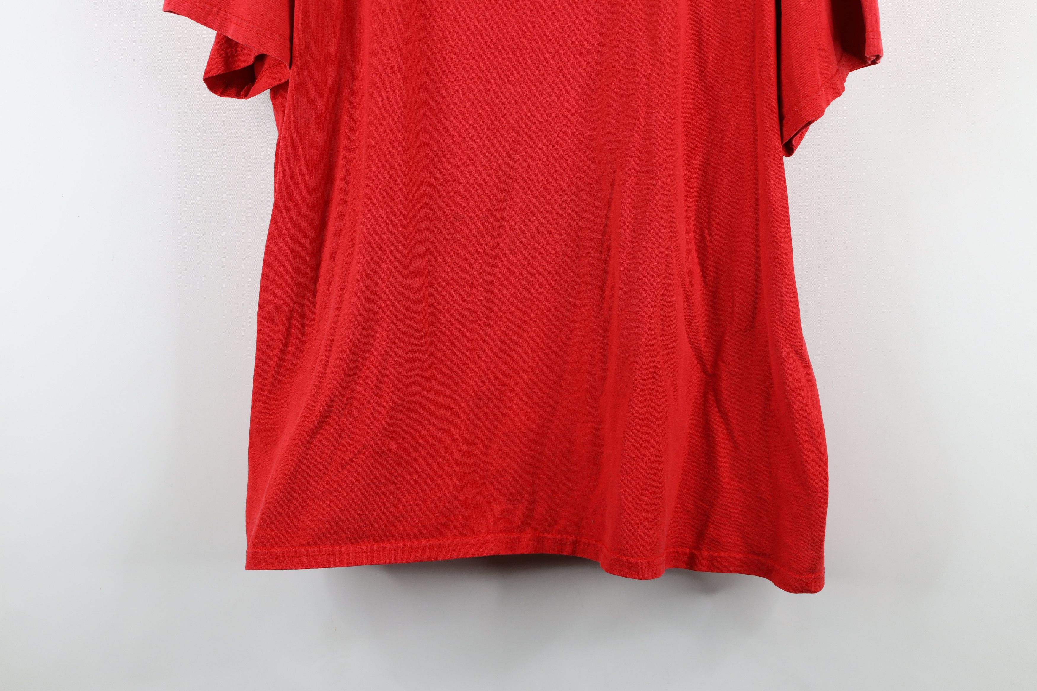 Vintage Vintage 90s Spell Out The Ohio State University T-Shirt Red Size US XL / EU 56 / 4 - 3 Thumbnail