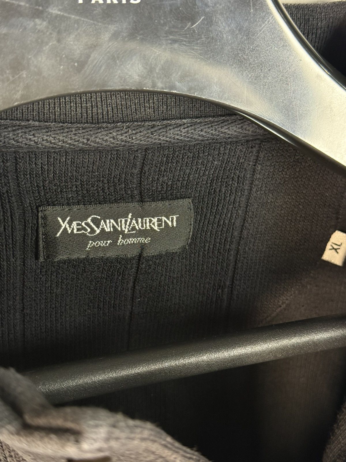 Yves Saint Laurent 90s YSL Sweatshirt Black Sweater Vintage Quarter Zip Up Size US XL / EU 56 / 4 - 5 Thumbnail
