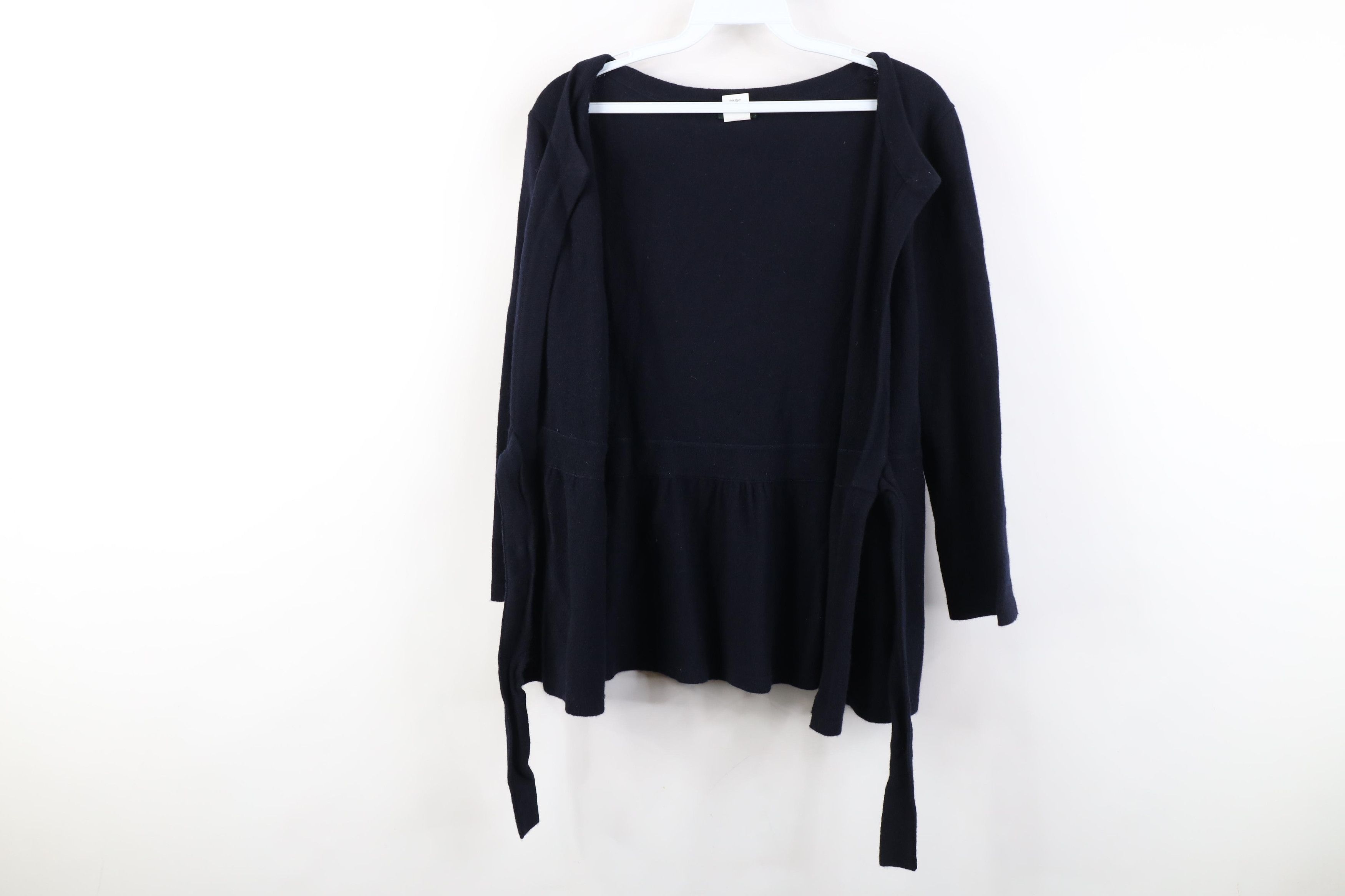 J.Crew Vintage Y2K J Crew Wool Cashmere Tie Front Knit Sweater Size L / US 10 / IT 46 - 9 Thumbnail
