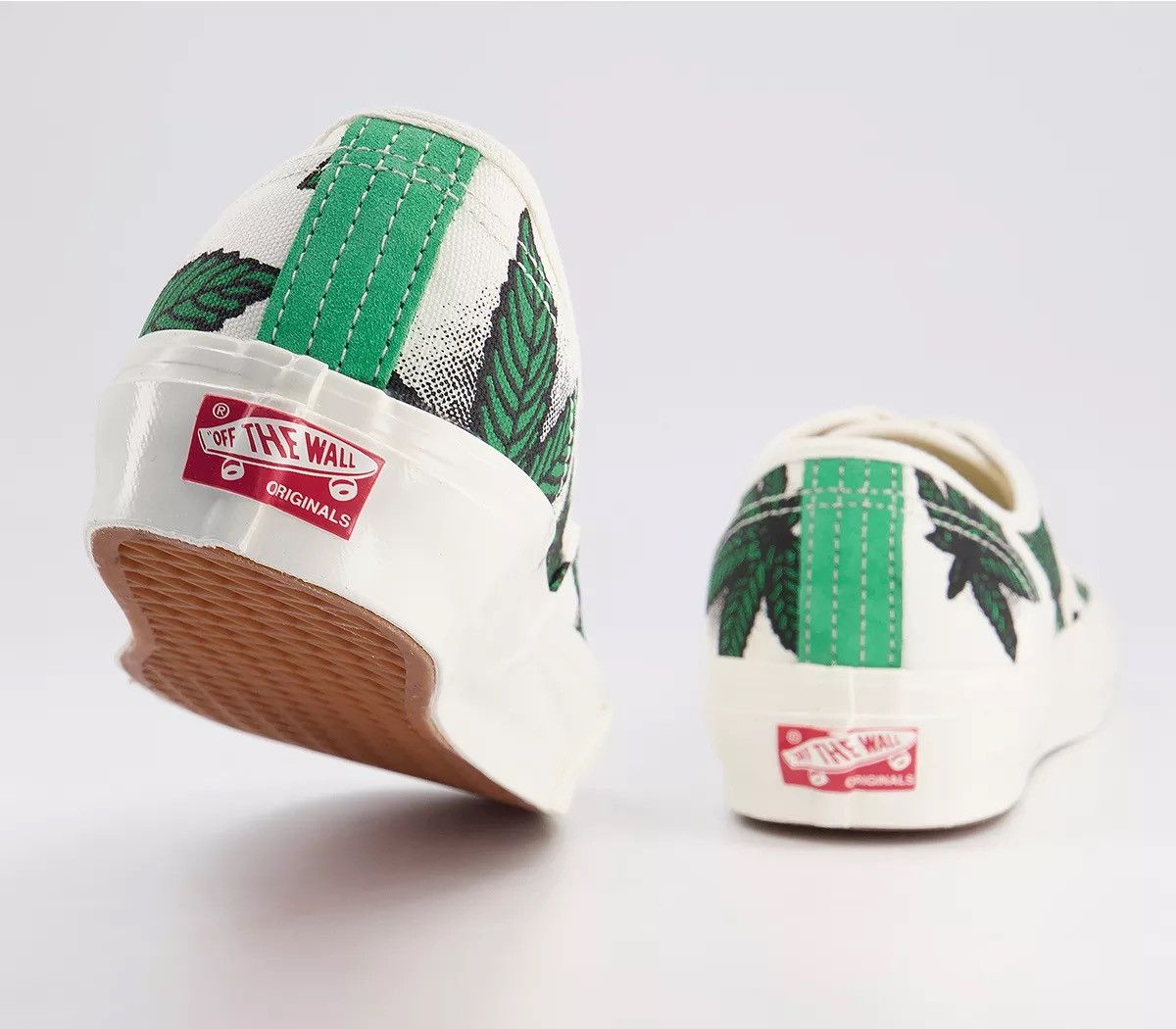 Vans VANS OG Authentic LX Sweet Leaf "420" White/Green Size US 10 / EU 43 - 6 Thumbnail