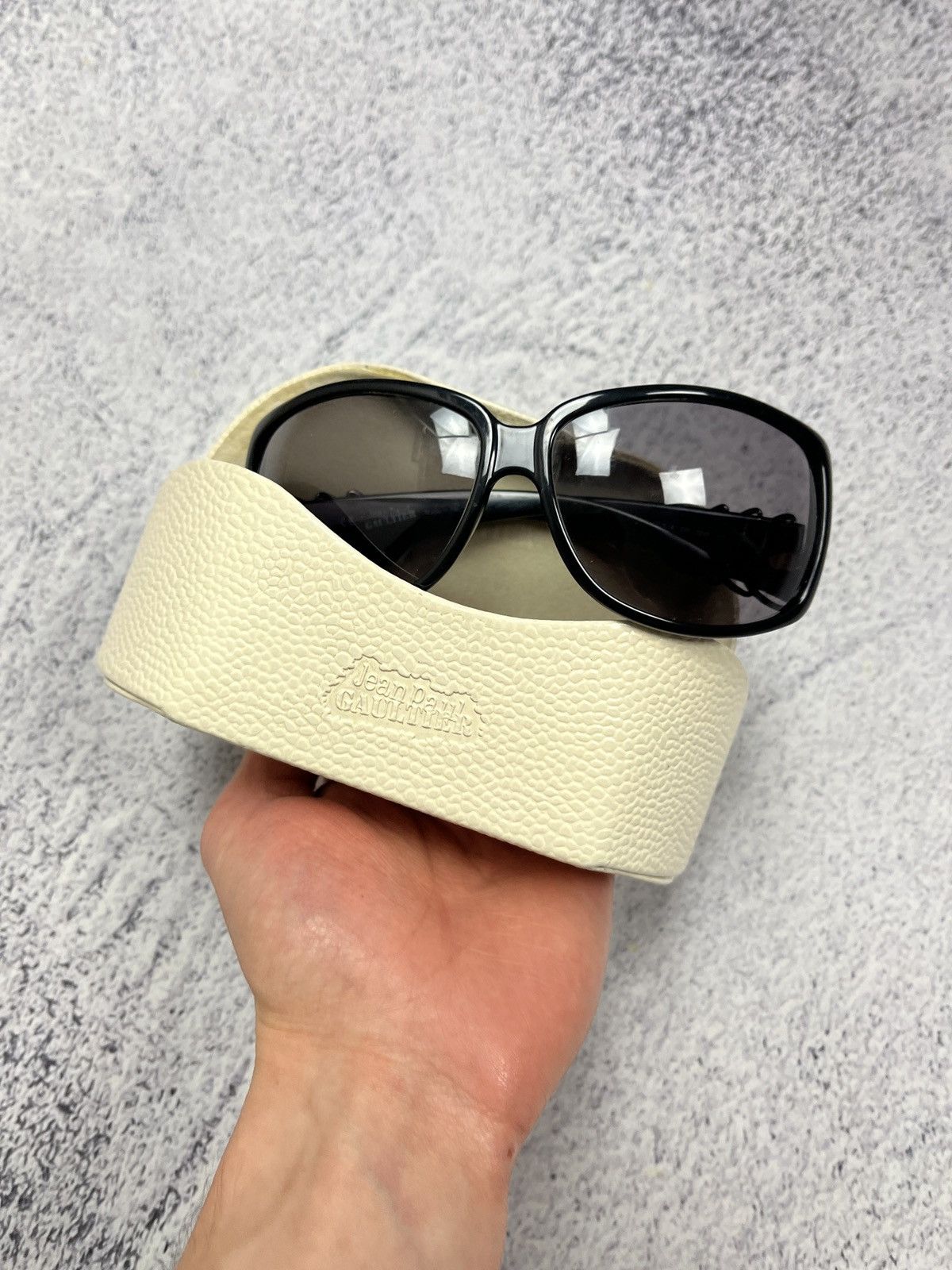 Jean Paul Gaultier Vintage x Jean Paul Gaultier Sunglasses Wrap Shield + Case Size ONE SIZE - 1 Thumbnail