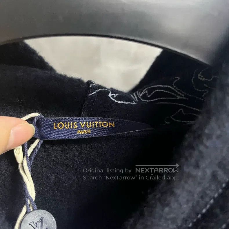 Louis Vuitton Louis Vuitton Black floral embroidered zip jacket Size US XS / EU 42 / 0 - 4 Thumbnail