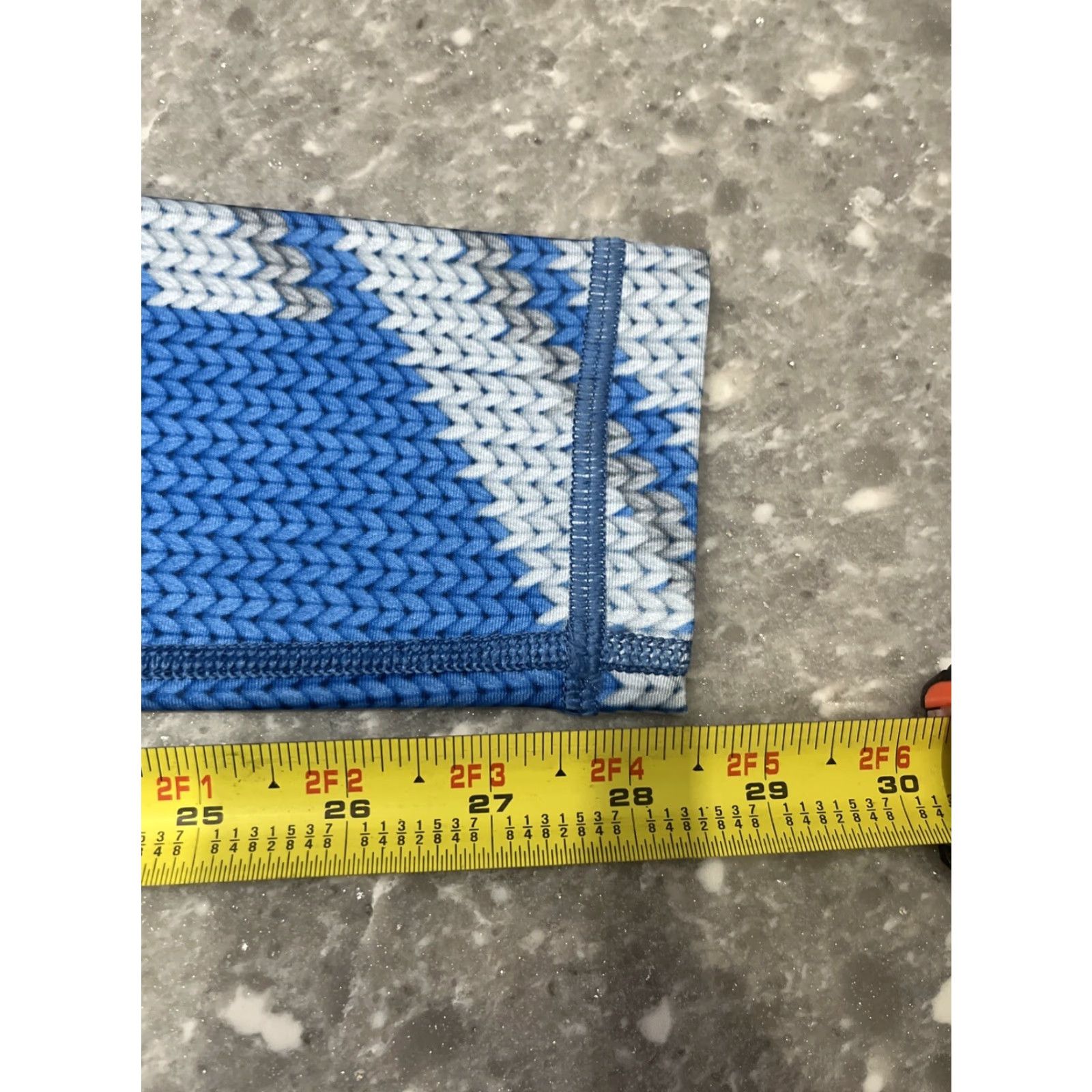 Vintage INKnBURN Leggings Womens 0 Blue Pockets Geometric Print Activewear Compression 0 Womens blue sweater print pockets Size XS / US 0-2 / IT 36-38 - 5 Thumbnail