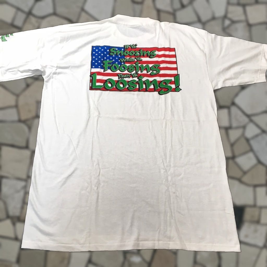 Vintage VINTAGE Allsport Shirt Men's XL White 1990s 90s USA Graphic Print Crew Neck Short Sleeve T-Shirt Size US L / EU 52-54 / 3 - 1 Thumbnail