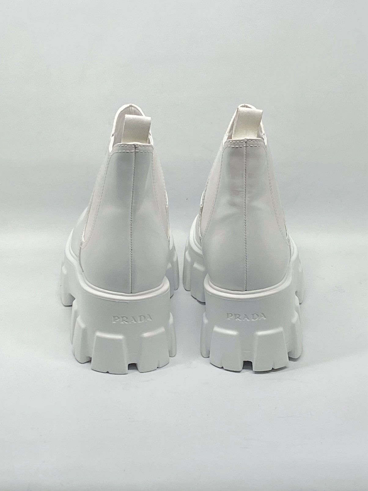 Prada Prada Monolith Leather Lug-Sole Chelsea Boots size 37 Size US 7 / IT 37 - 7 Thumbnail