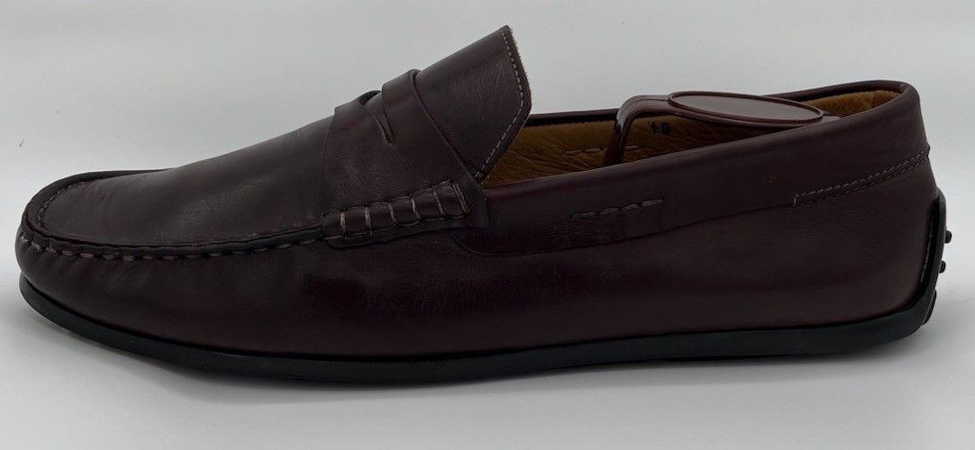 Zelli Zelli Monza Italian Calfskin Burgundy Driver Loafers Size 10 Size US 10 / EU 43 - 4 Thumbnail