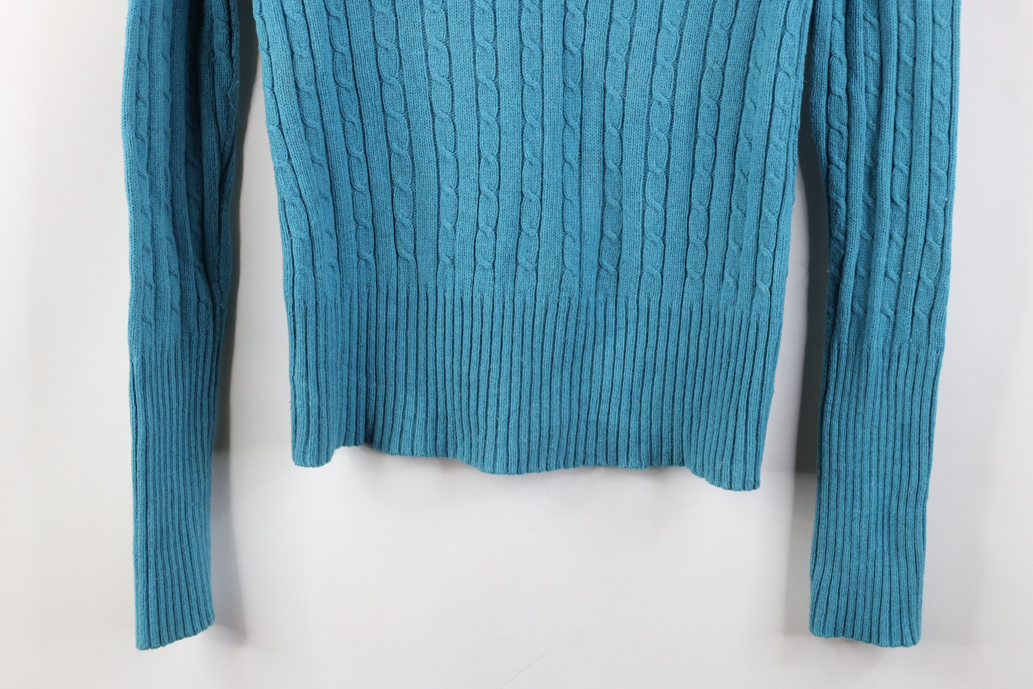 American Eagle Outfitters Vintage 90s Y2K American Eagle Angora Wool Cable Sweater Size M / US 6-8 / IT 42-44 - 3 Thumbnail
