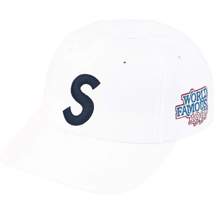Supreme Supreme World Famous S Logo 6-Panel (SS26) White Size ONE SIZE - 5 Thumbnail