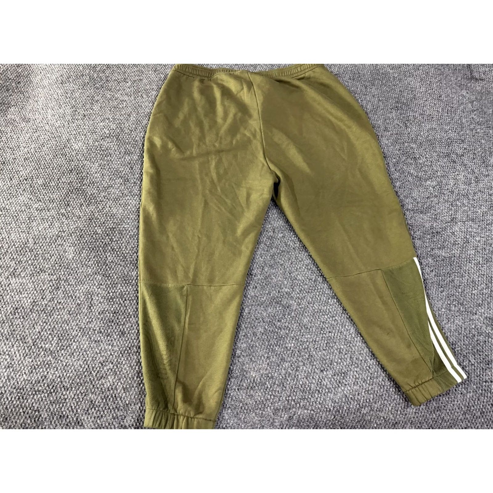 Adidas Adidas Sweatpants Womens 2X Green Fleece Joggers 3 Stripes Athletic Pants Size 40" / US 18 - 7 Thumbnail