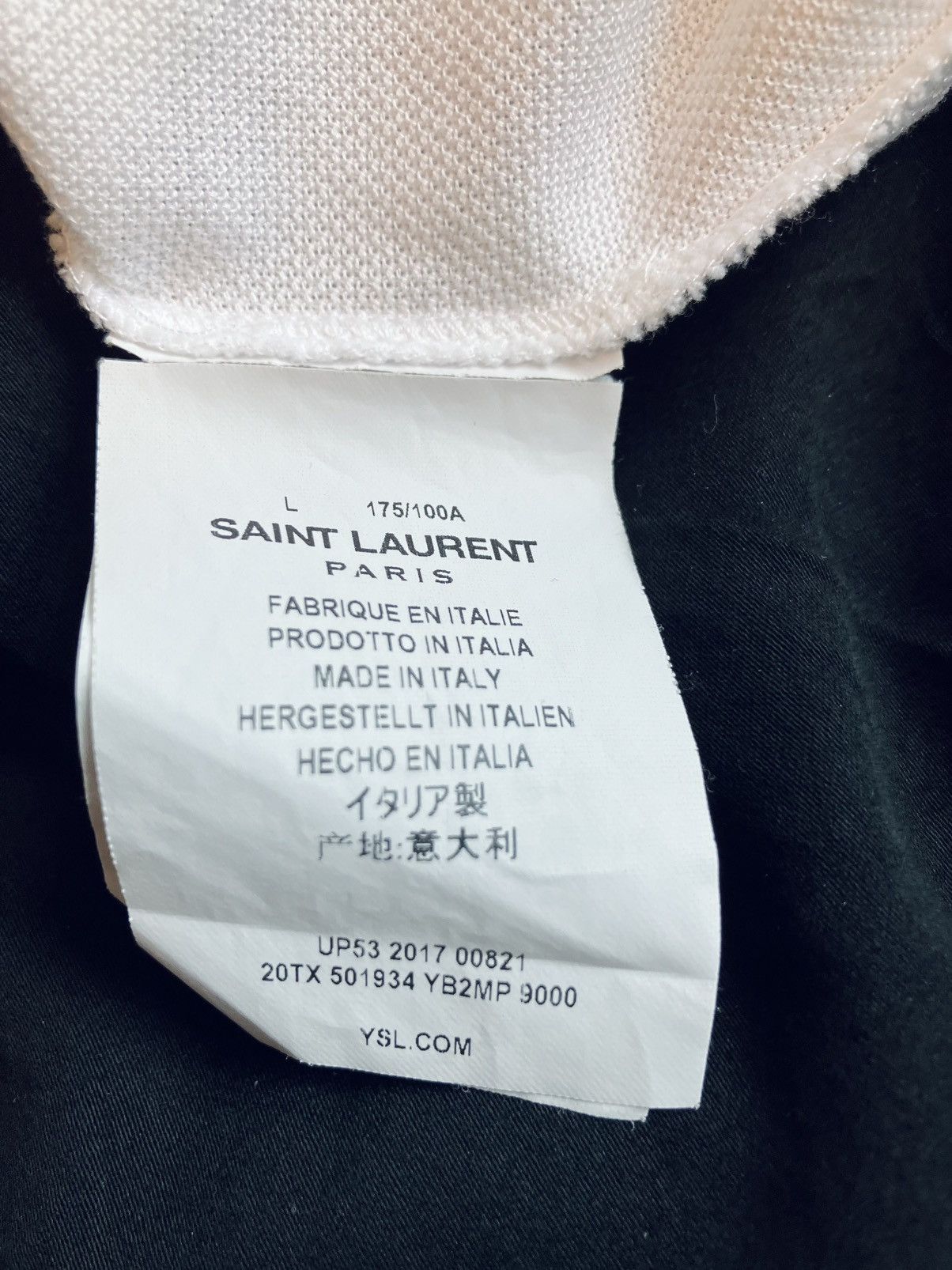 Saint Laurent Paris YSL Cotton Polo Size US L / EU 52-54 / 3 - 5 Thumbnail