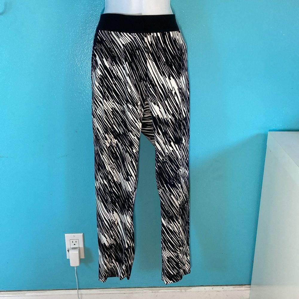 Sportmax Sportmax Max Mara Women’s Slim Scribble Pattern Pants Size 6 Size 28" / US 6 / IT 42 - 1 Thumbnail