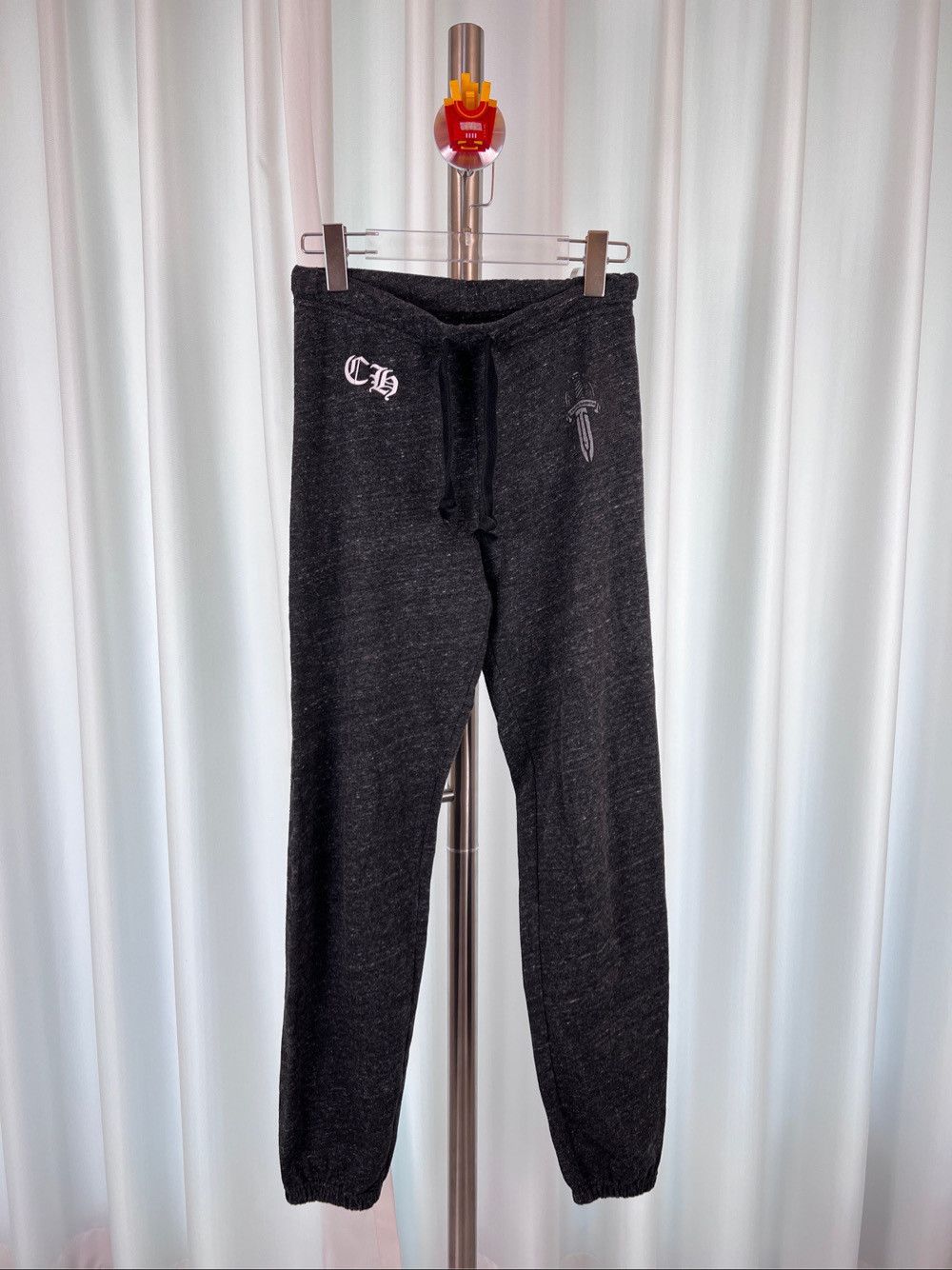 Chrome Hearts CHROME HEARTS Y NOT DAGGER EMBROIDERED SWEAT PANTS