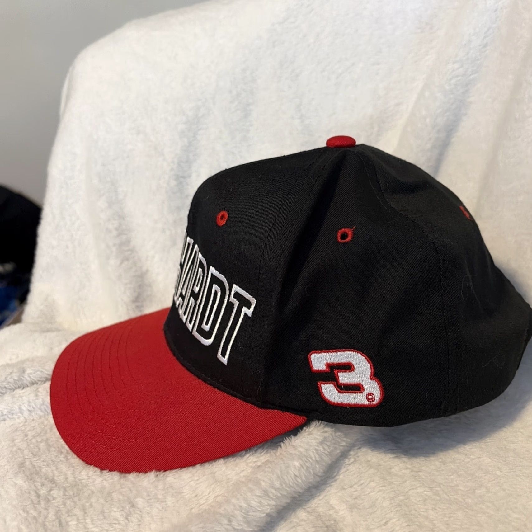 NASCAR VINTAGE Dale Earnhardt #3 NASCAR Racing Competitors View SnapBack Hat Men One Size Black Snapback Hats Boys Girls Mens Womens Size ONE SIZE - 4 Thumbnail