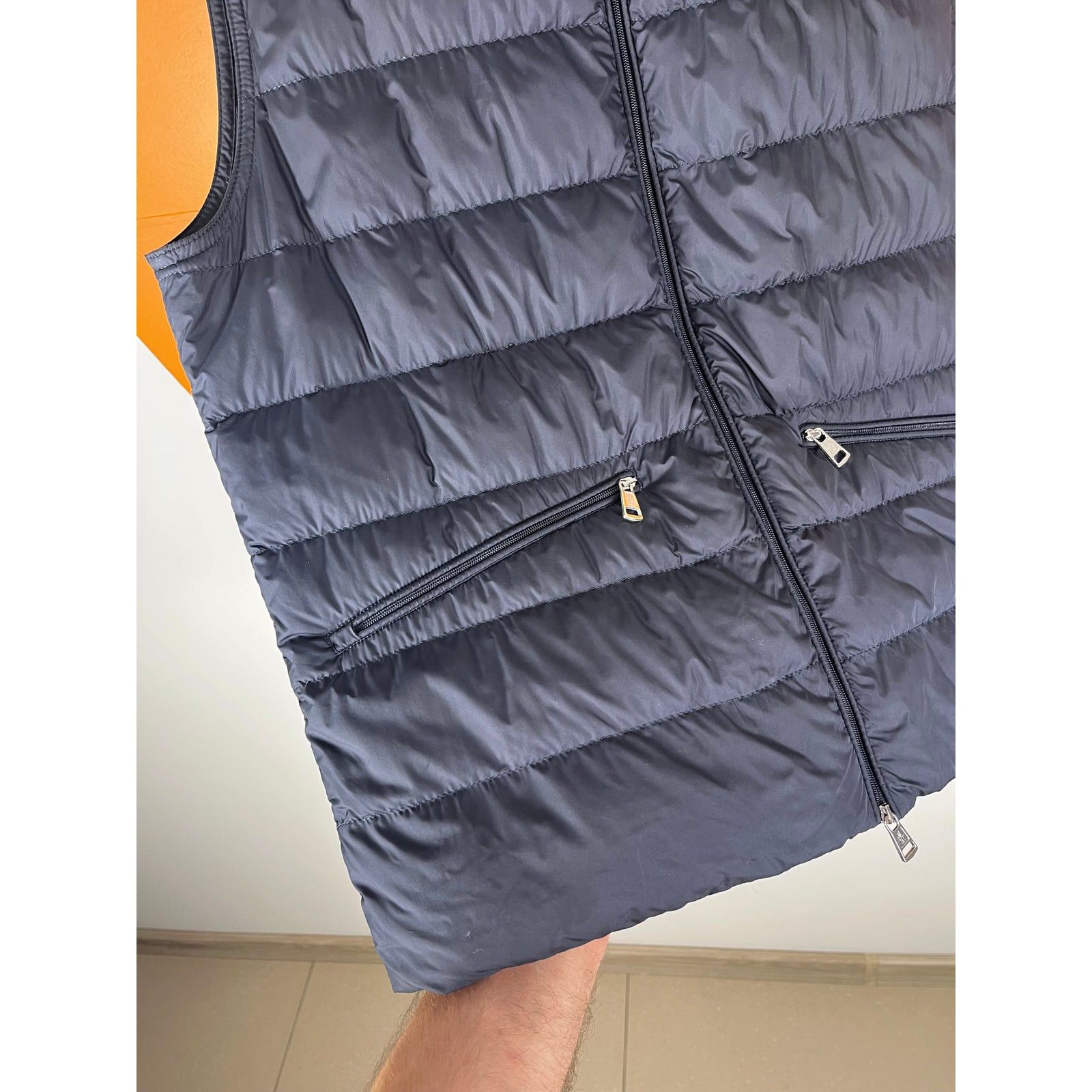 Moncler Moncler down vest puffer chest logo France designer rare Size US L / EU 52-54 / 3 - 5 Thumbnail