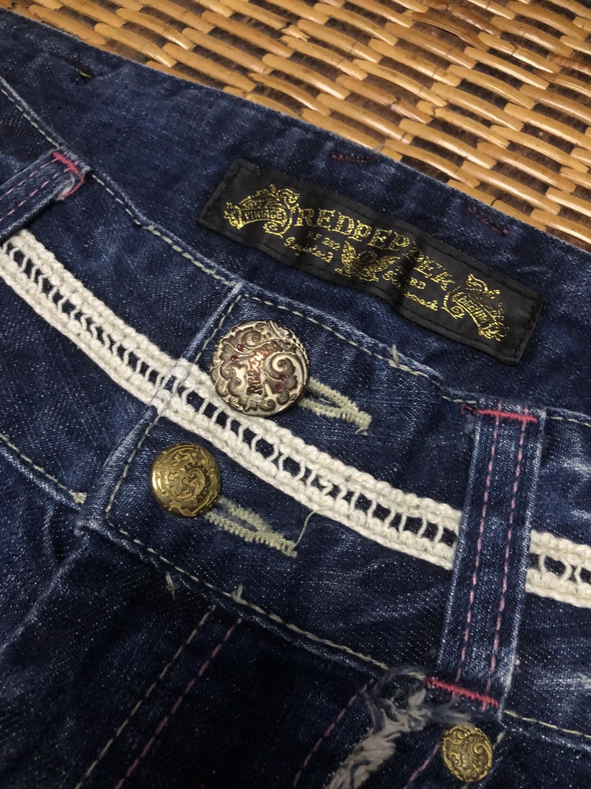 Designer × Hysteric Glamour × Japanese Brand Vintage Red Pepper Jeans Japanese Brand Size 31" - 20 Thumbnail