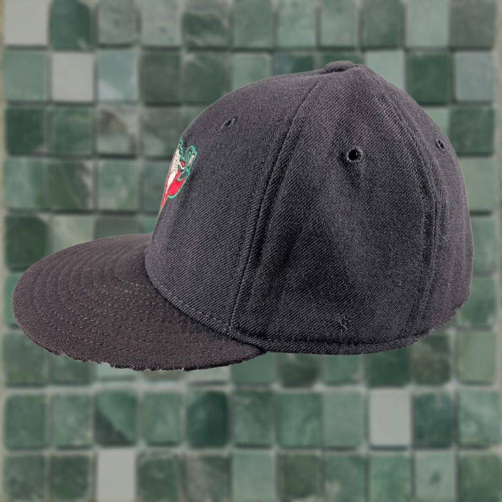 New Era Warthogs Hat Cap Size 7 Black Fitted Embroidered W Logo Wild Boar Baseball Style Mens Vintage New Era帽 Size ONE SIZE - 1 Thumbnail