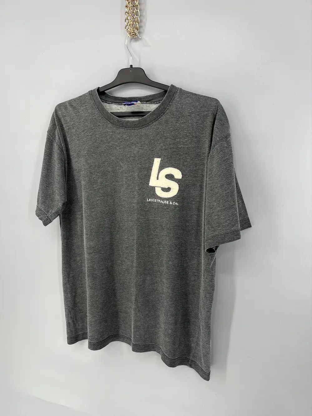 Levi's Vintage 90's Levis Jeans Tshirt Large Levis Usa Union Made Size US L / EU 52-54 / 3 - 3 Thumbnail