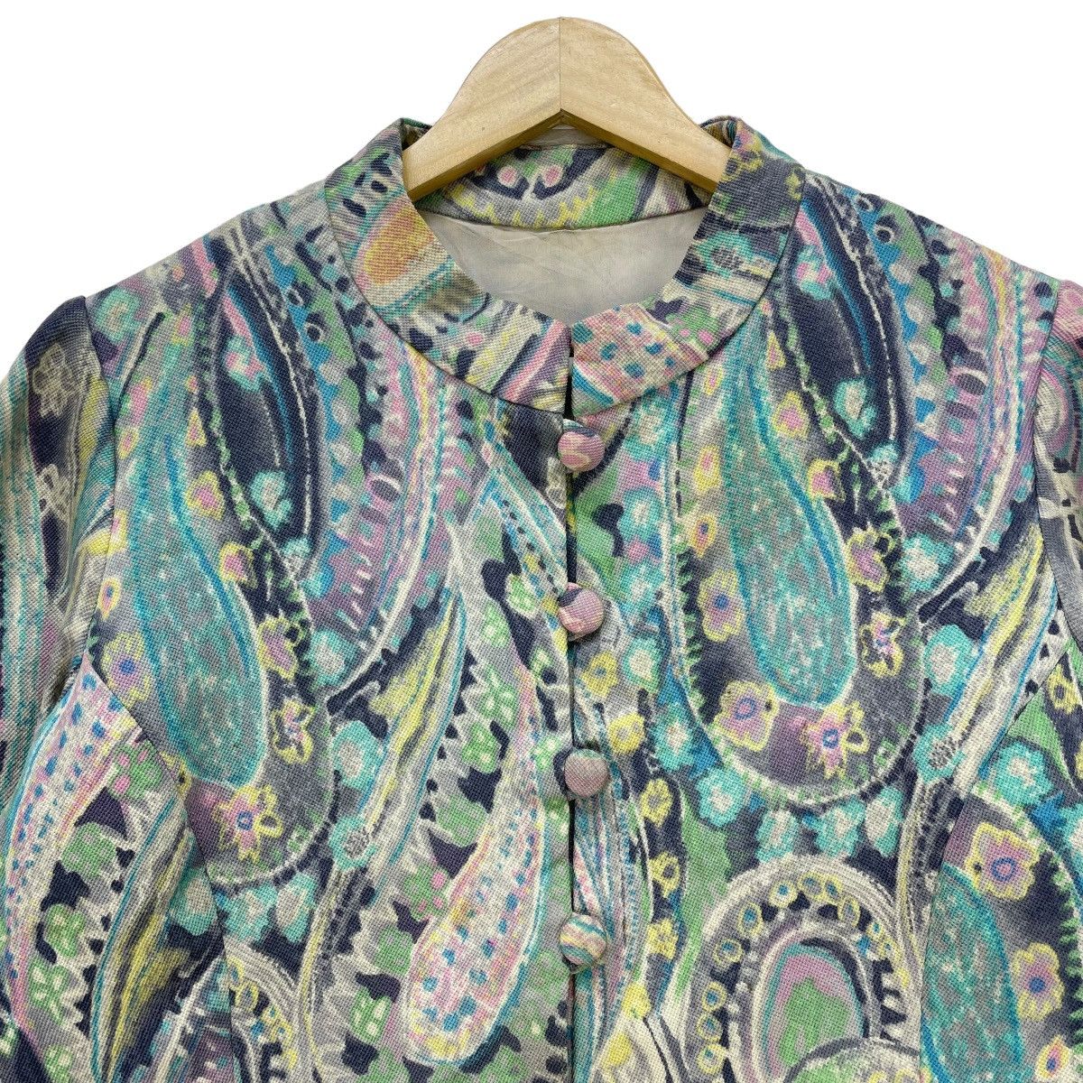 Japanese Brand Japanese Brand ART Paisley Full Print Chinese Jacket Size M / US 6-8 / IT 42-44 - 3 Thumbnail