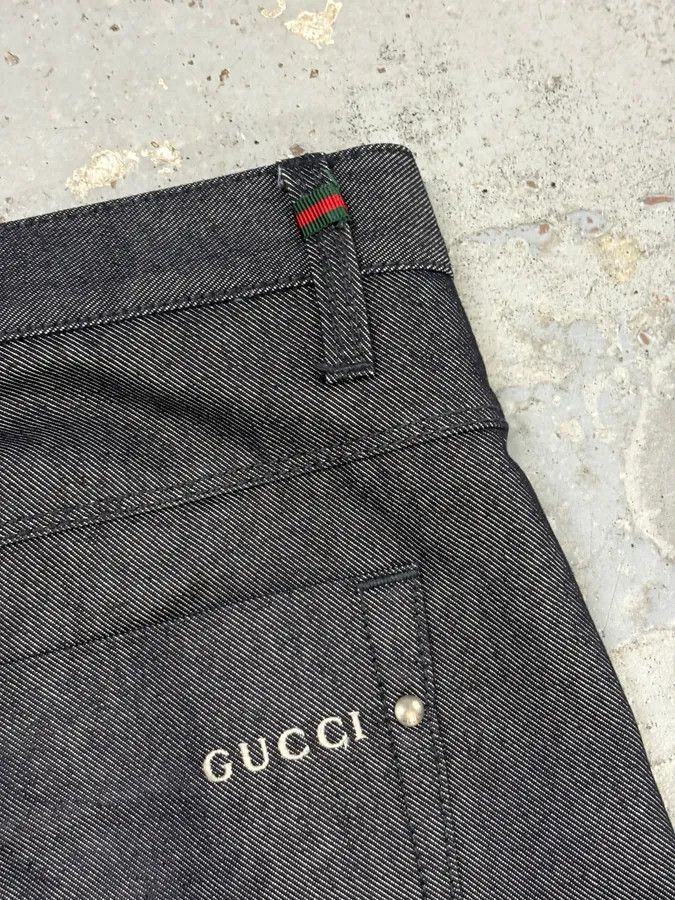 Gucci AW2009 Gucci Grey Denim Signature Jeans by Frida Giannini Size US 32 / EU 48 - 9 Thumbnail