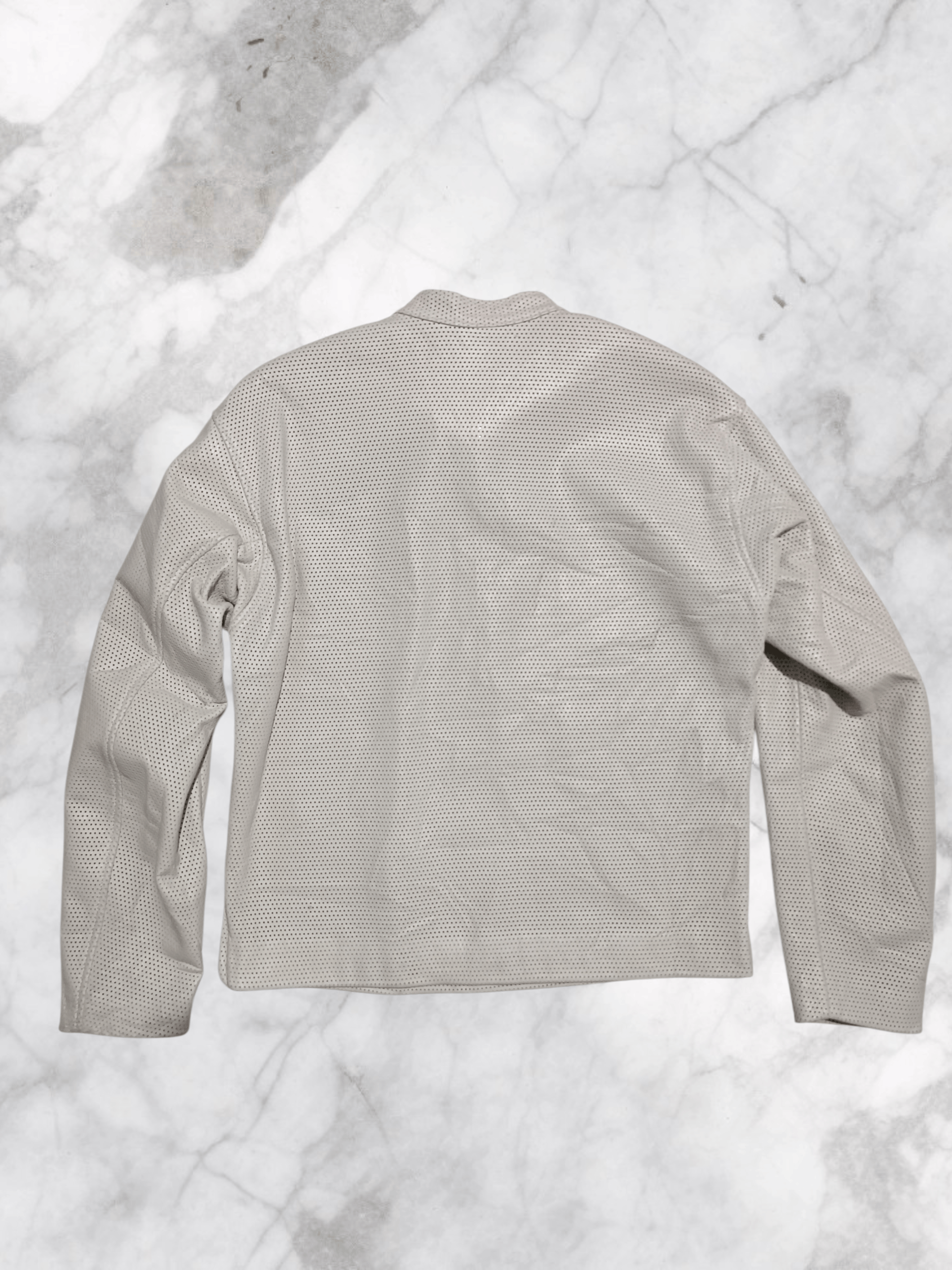Japanese Brand Dover Club Mesh Riding Leather Half Zip Jacket Size US M / EU 48-50 / 2 - 9 Thumbnail