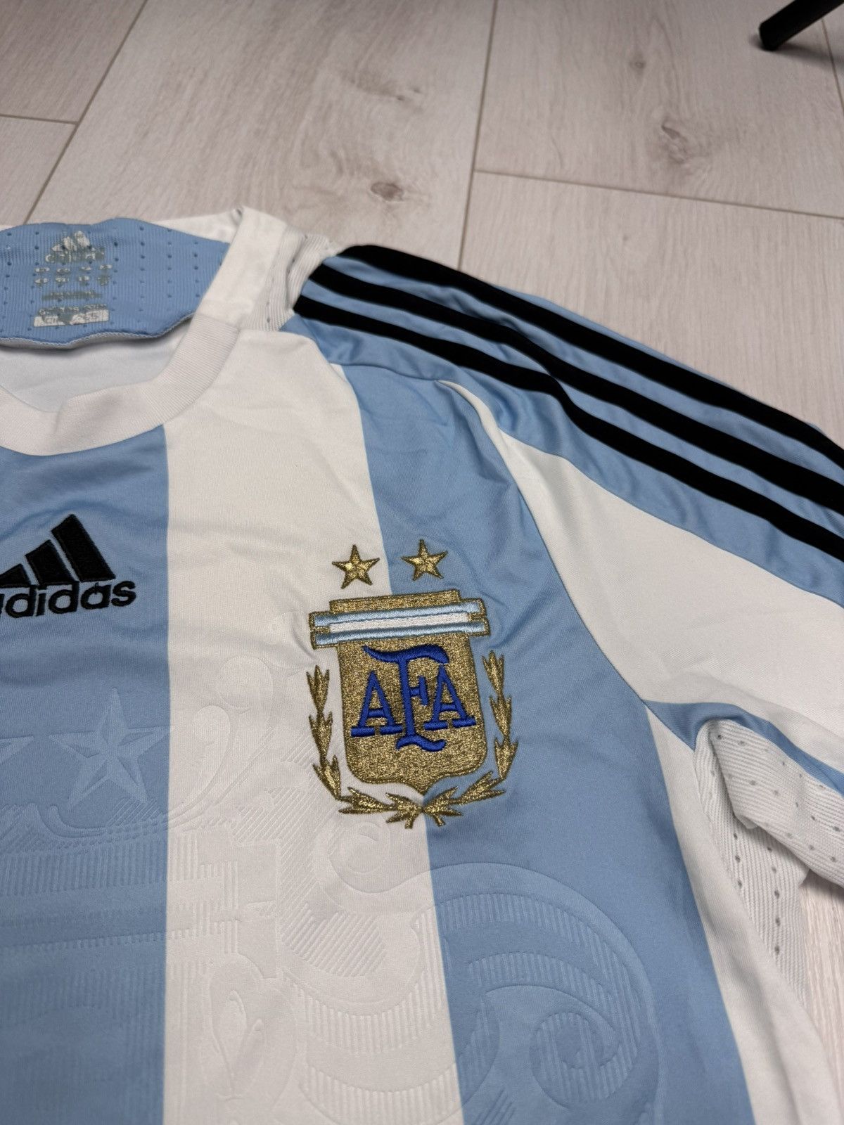 Adidas Argentina Adidas soccer jersey S 2008 stripped Size US S / EU 44-46 / 1 - 6 Thumbnail
