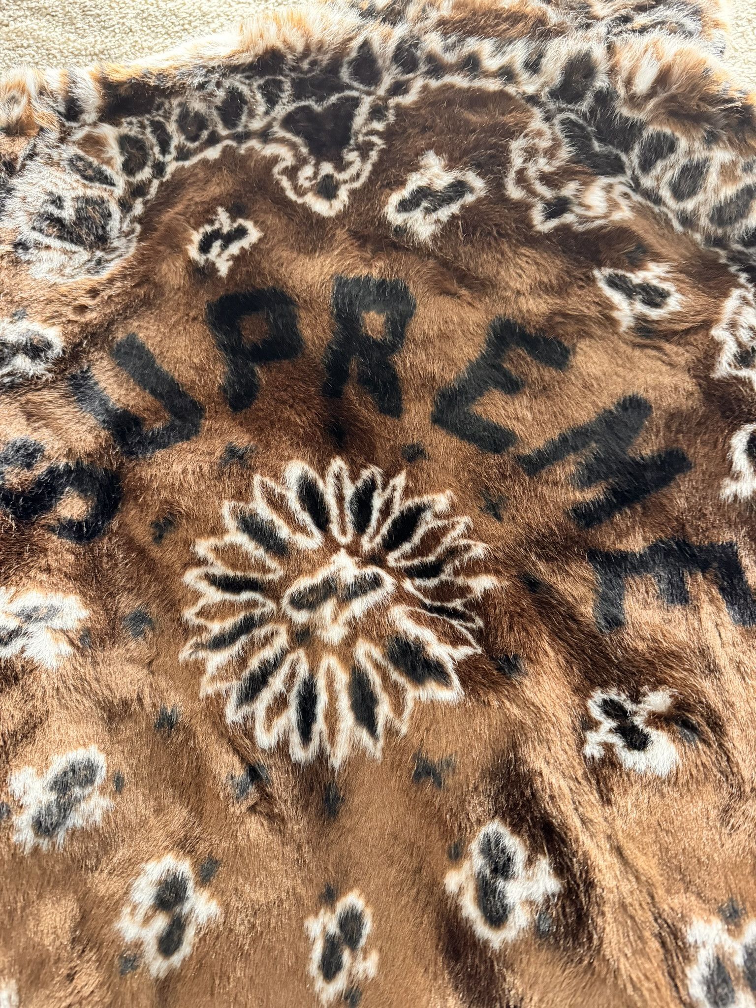 Supreme Supreme Bandana Faux Fur Bomber Jacket Brown Large | Grailed