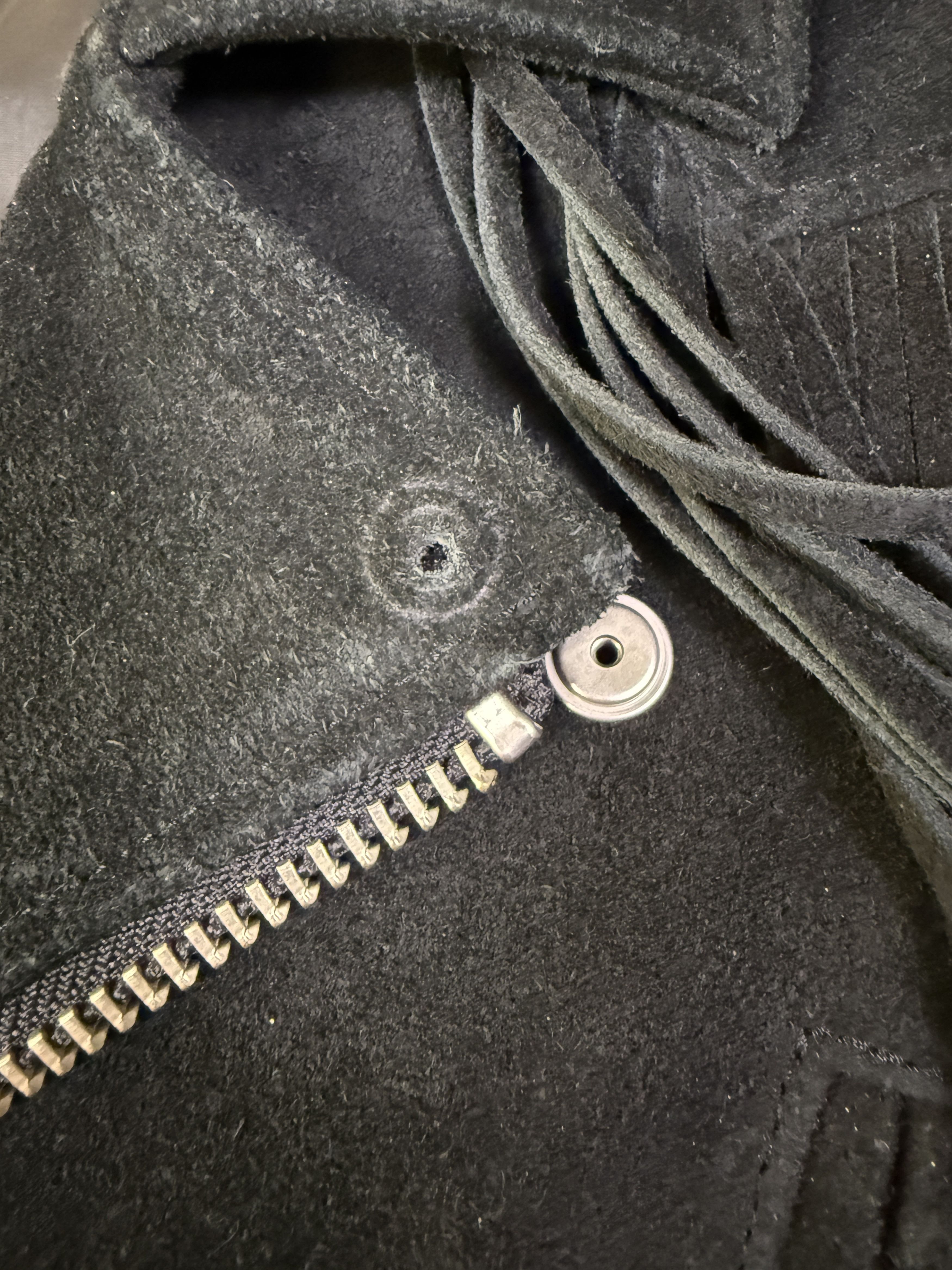 Blackmeans Blackmeans Fringe Suede Riders Jacket Size US S / EU 44-46 / 1 - 11 Thumbnail