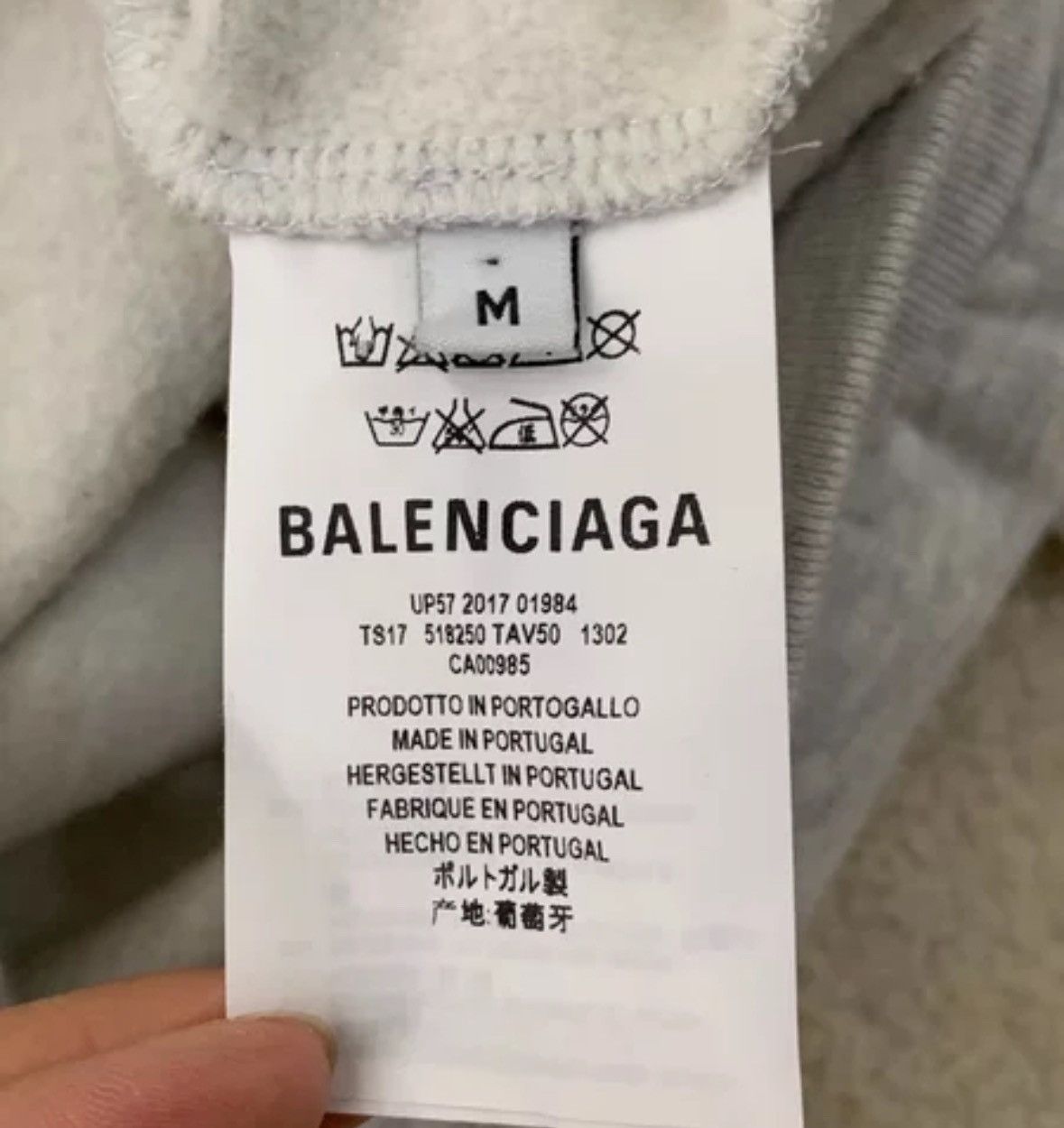 Balenciaga Balenciaga light grey hooded sweatshirt 2412-Nextarrow Size US M / EU 48-50 / 2 - 4 Thumbnail