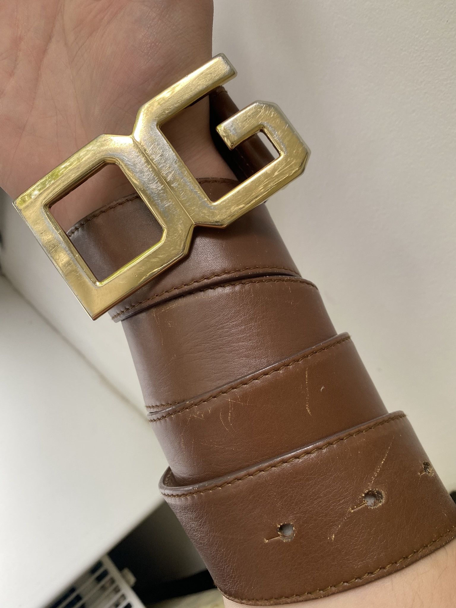 Designer × Dolce & Gabbana Dolce&Gabbana Leather Belt Luxury Size ONE SIZE - 2 Thumbnail