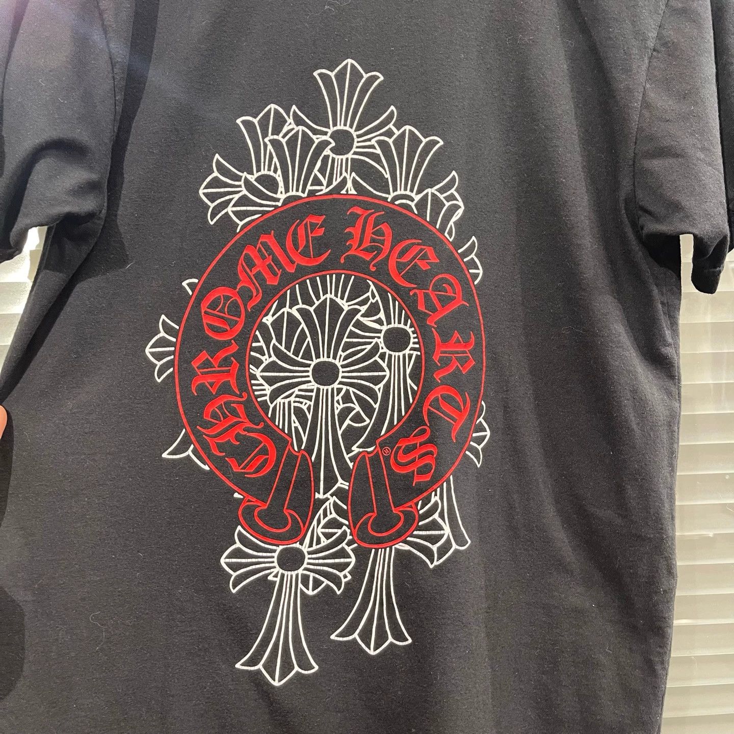 Chrome Hearts Chrome Hearts Phantom Cross Red Horseshoe M T 99N Size M / US 6-8 / IT 42-44 - 6 Thumbnail