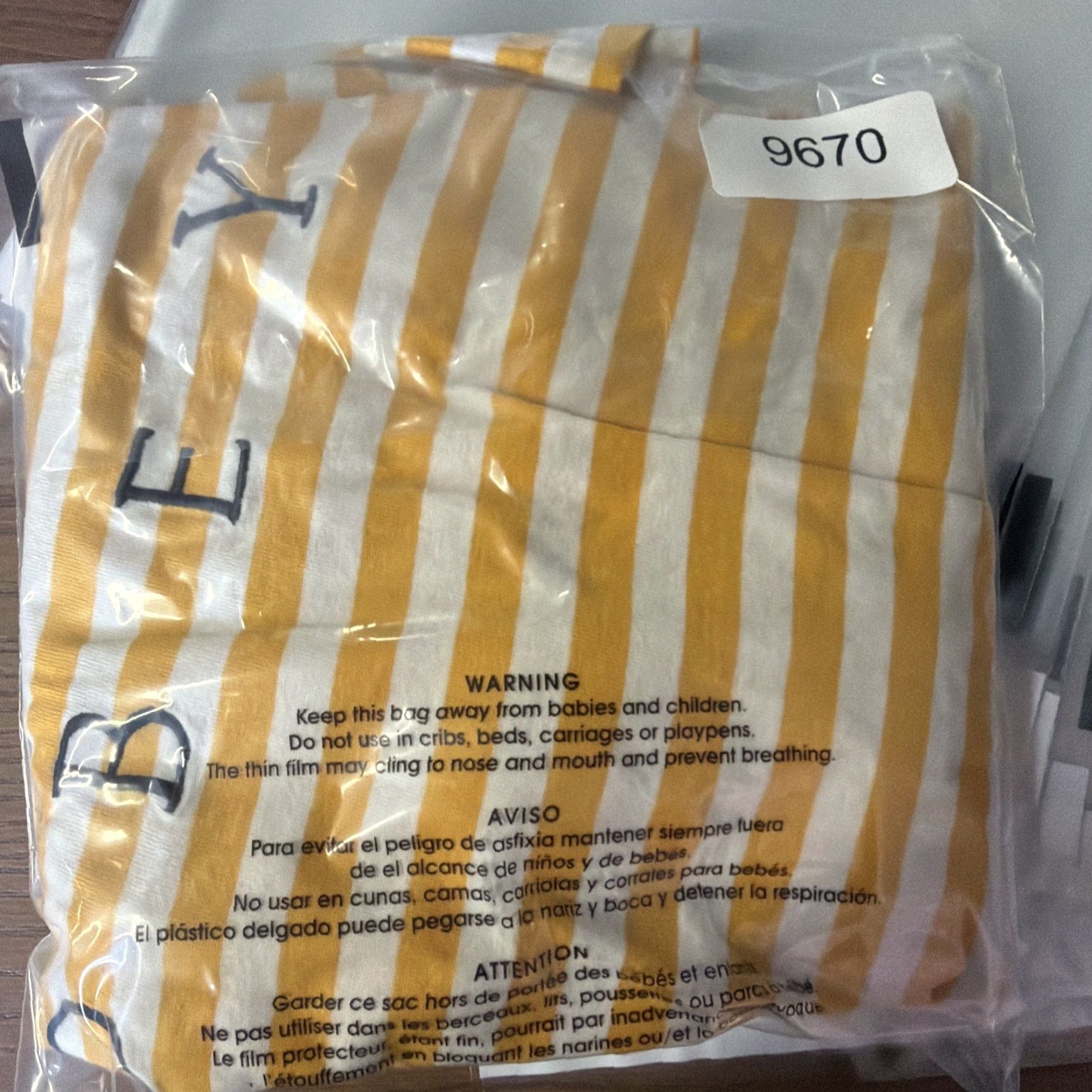 Obey OBEY Mens Striped Logo T Shirt L Yellow White Short Sleeve Shirt Size US L / EU 52-54 / 3 - 4 Thumbnail