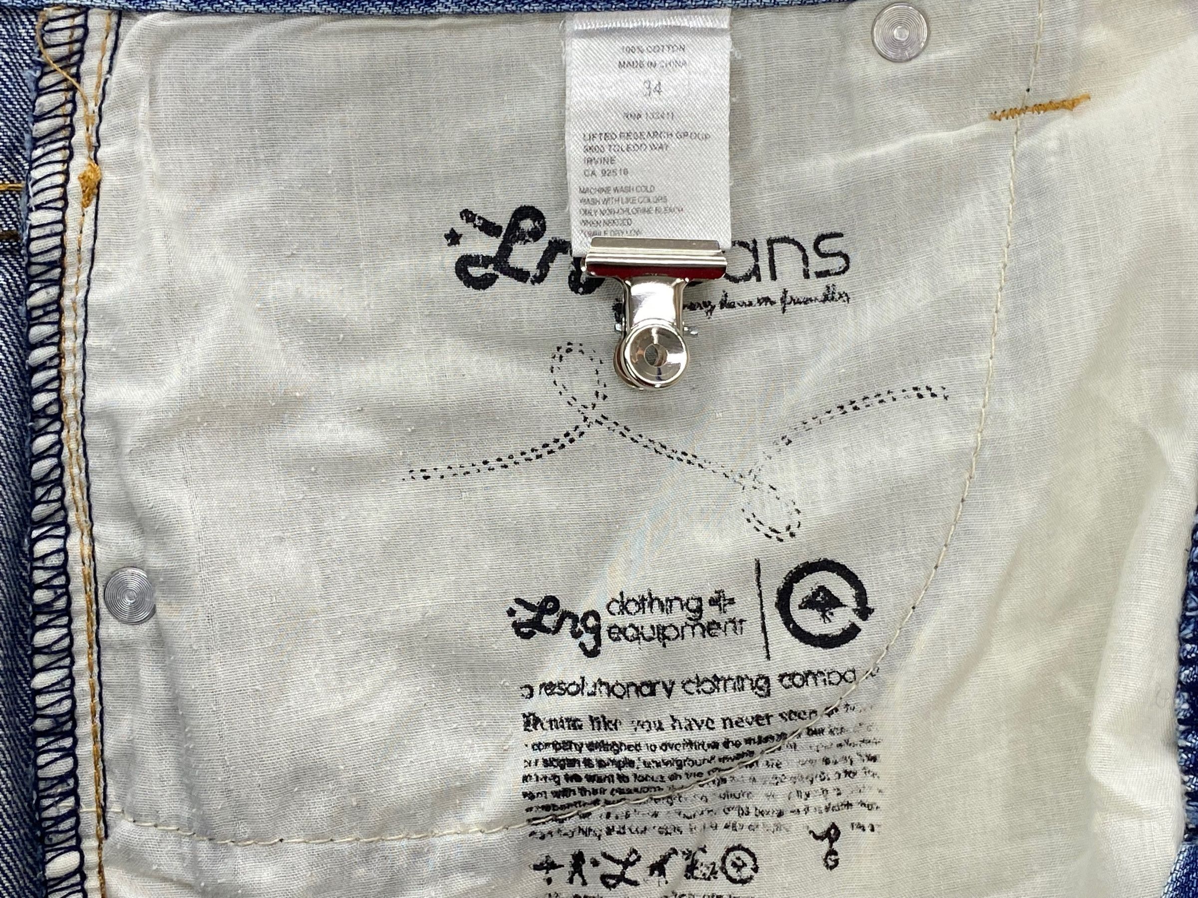 Japanese Brand × LRG LRG Jeans Hip Hop Skatebaord Jeans Faded Jeans Size US 34 / EU 50 - 10 Thumbnail