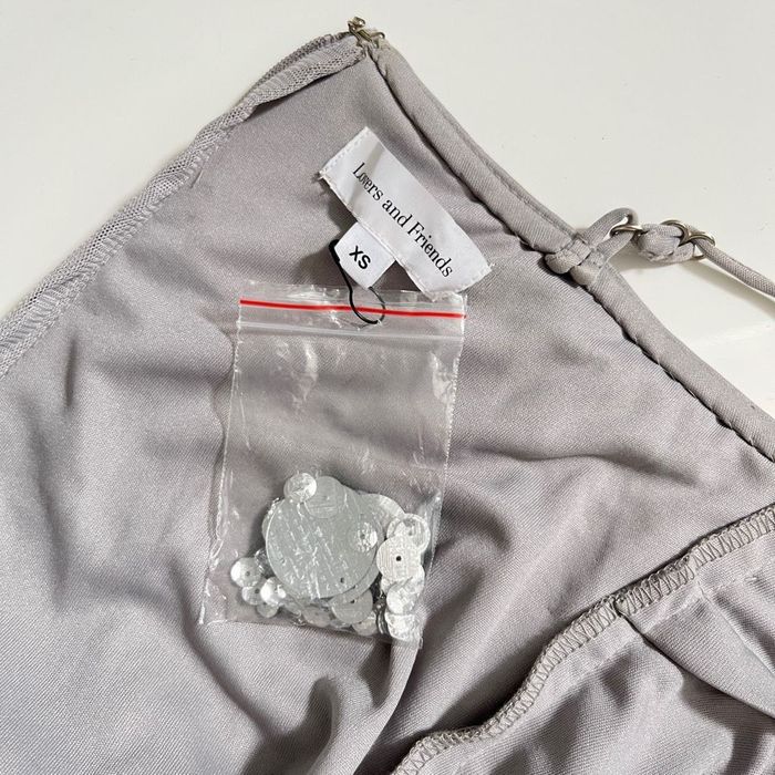 Other Lovers and Friends Quinn Embellished Mini Dress in Silver Grailed