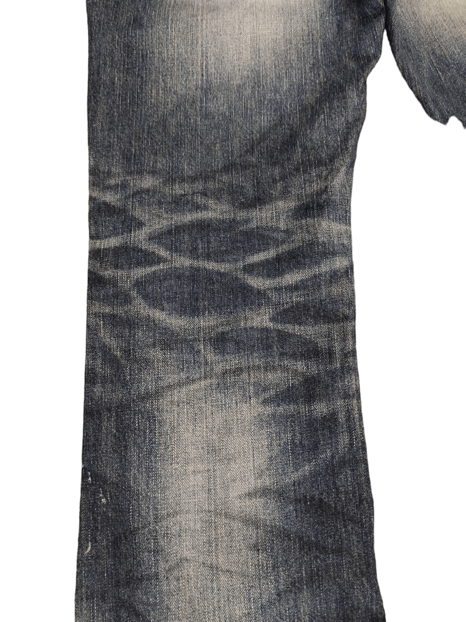 Kapital Flare Jeans Blue Way Clawmark Distress Faded Denim Bootcut Size US 32 / EU 48 - 17 Thumbnail