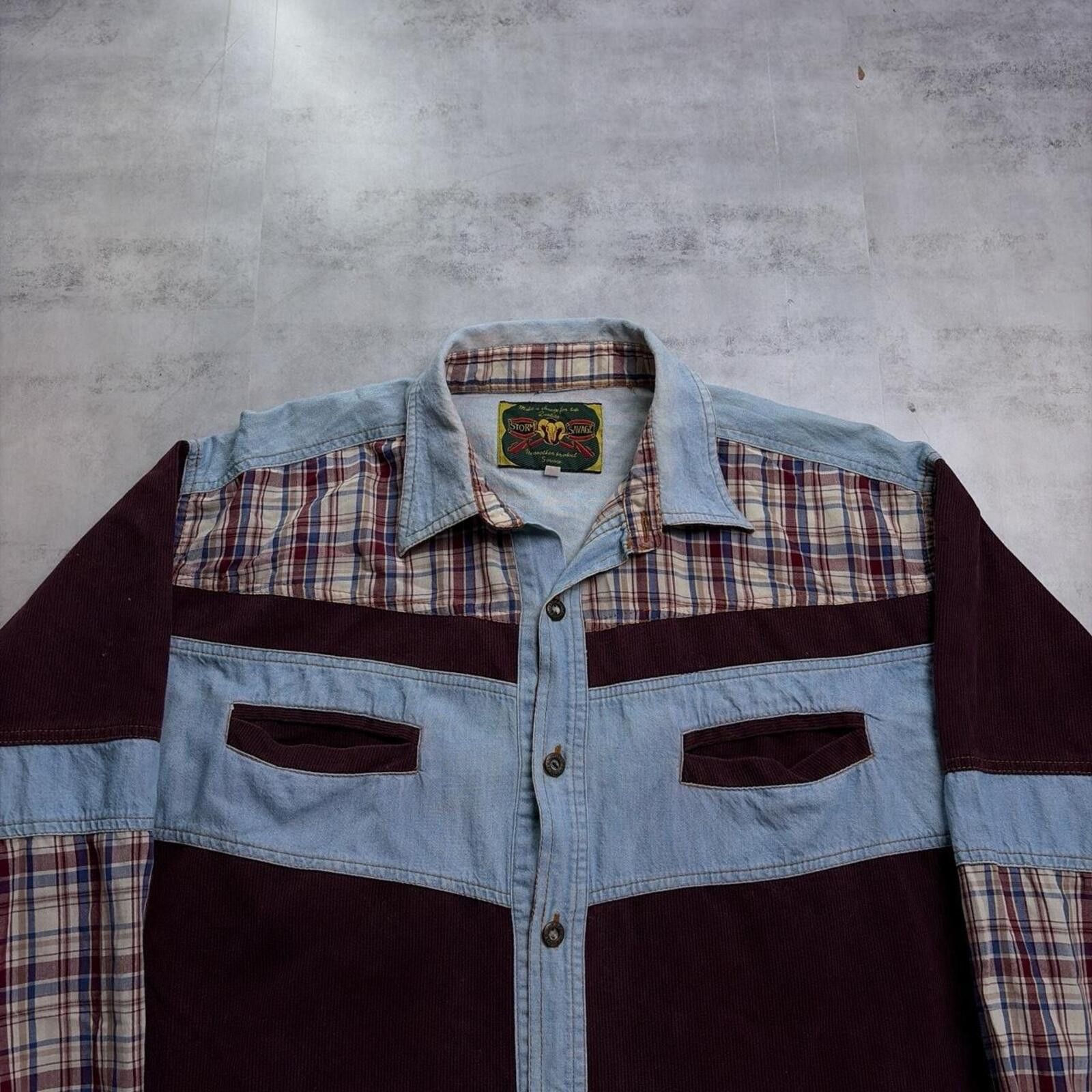 Other Vintage Storm Savage Corduroy Western Button Up Shirt Size US M / EU 48-50 / 2 - 3 Thumbnail