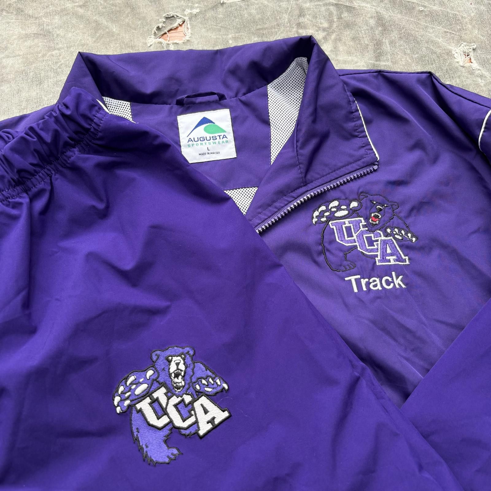 Vintage Vintage 90s Y2K UCA Arkansas Bears Track & Field Tracksuit Size US L / EU 52-54 / 3 - 2 Thumbnail