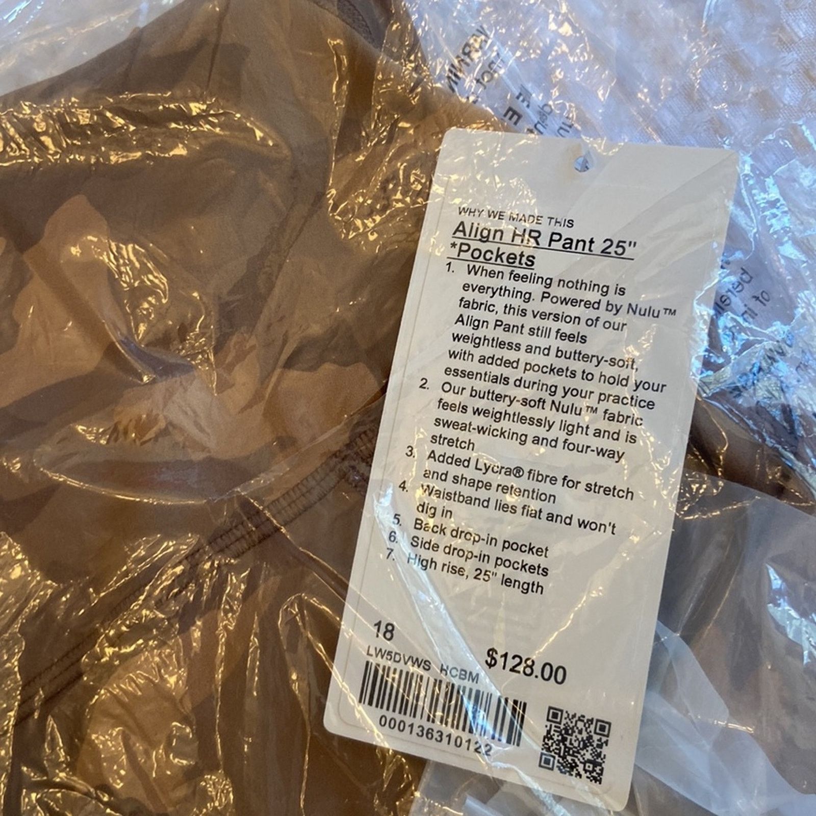 Lululemon NEW! Align High Rise HR Pant 25” Pockets 18 Camo Beige Multi Size 40" / US 18 - 9 Thumbnail