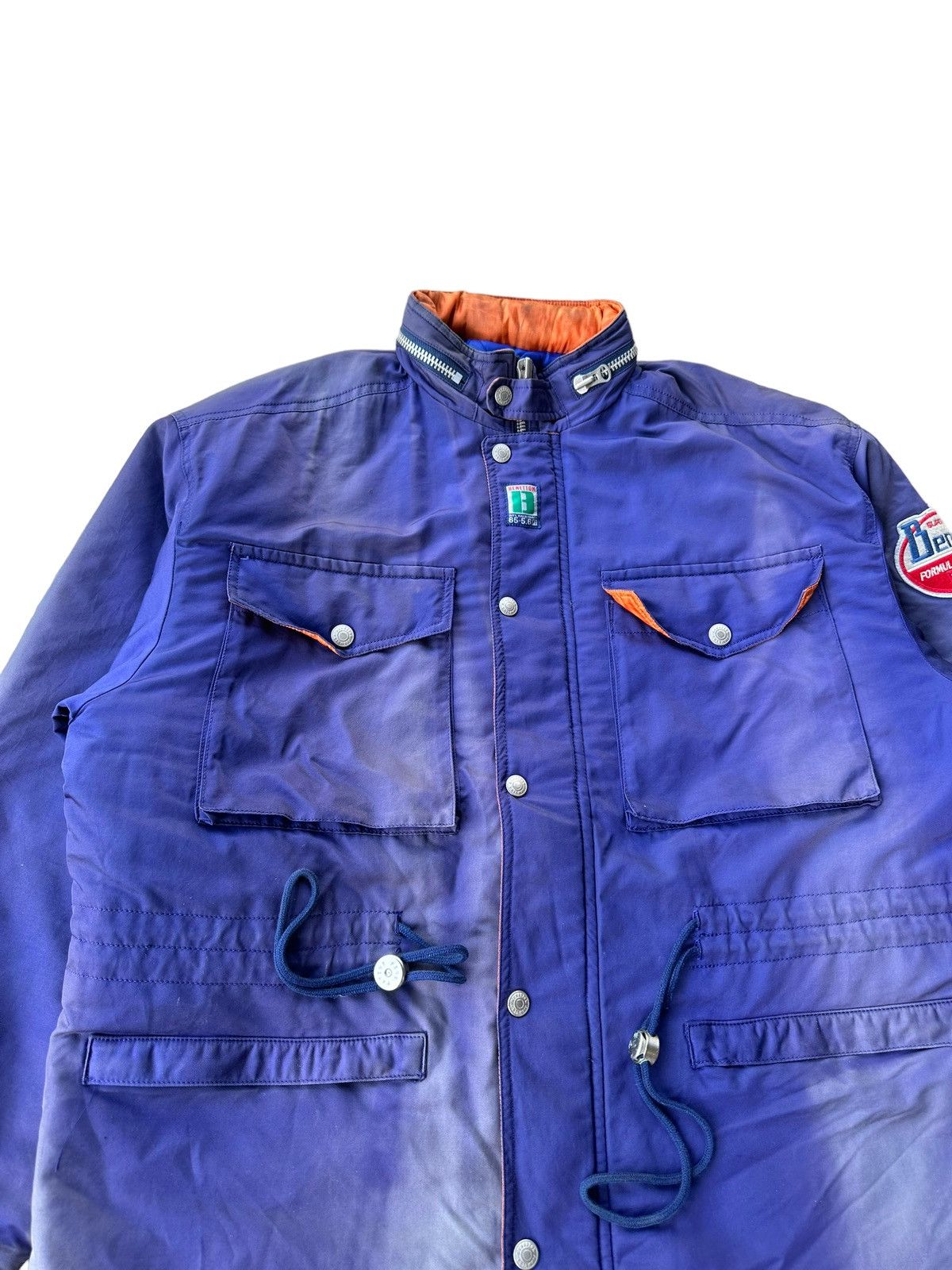 Vintage Sunfaded Benetton formula 1 racing team jacket Size US L / EU 52-54 / 3 - 4 Thumbnail