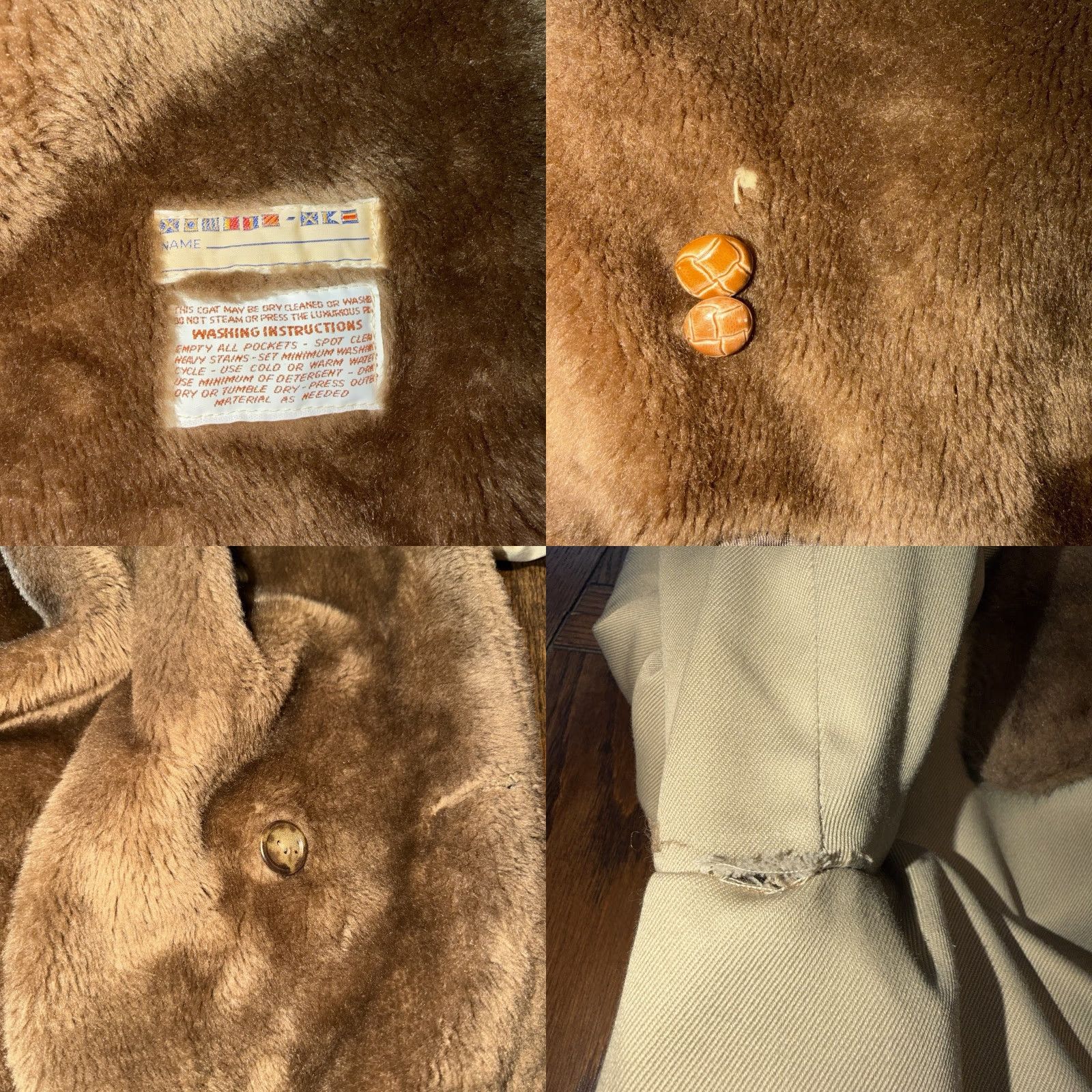 Vintage VINTAGE Mighty Mac Coat Parka Men’s Winter Storm Hooded Sherpa Lined Made in USA Size 46L Beige Size US S / EU 44-46 / 1 - 8 Thumbnail