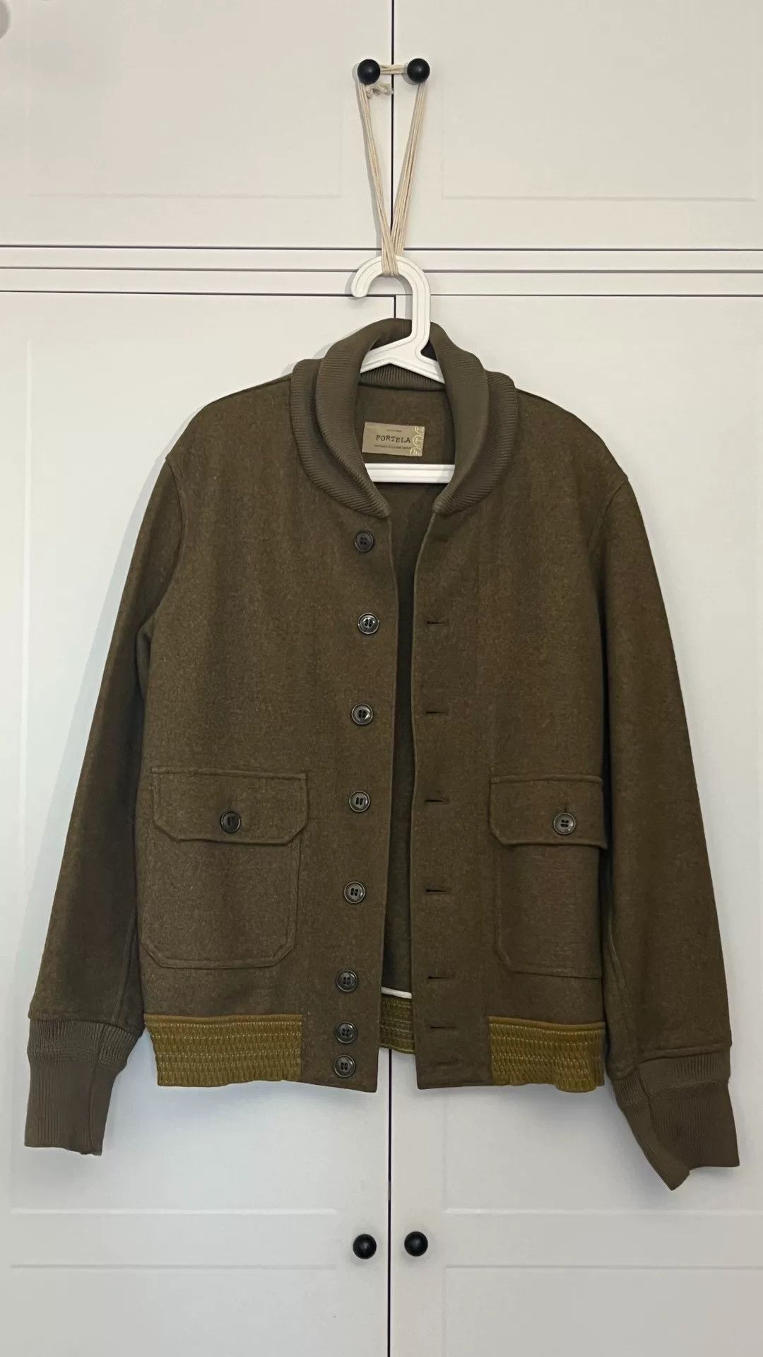 Fortela Fortela Rare Fabric Work Jacket Khaki Green Size US M / EU 48-50 / 2 - 1 Thumbnail