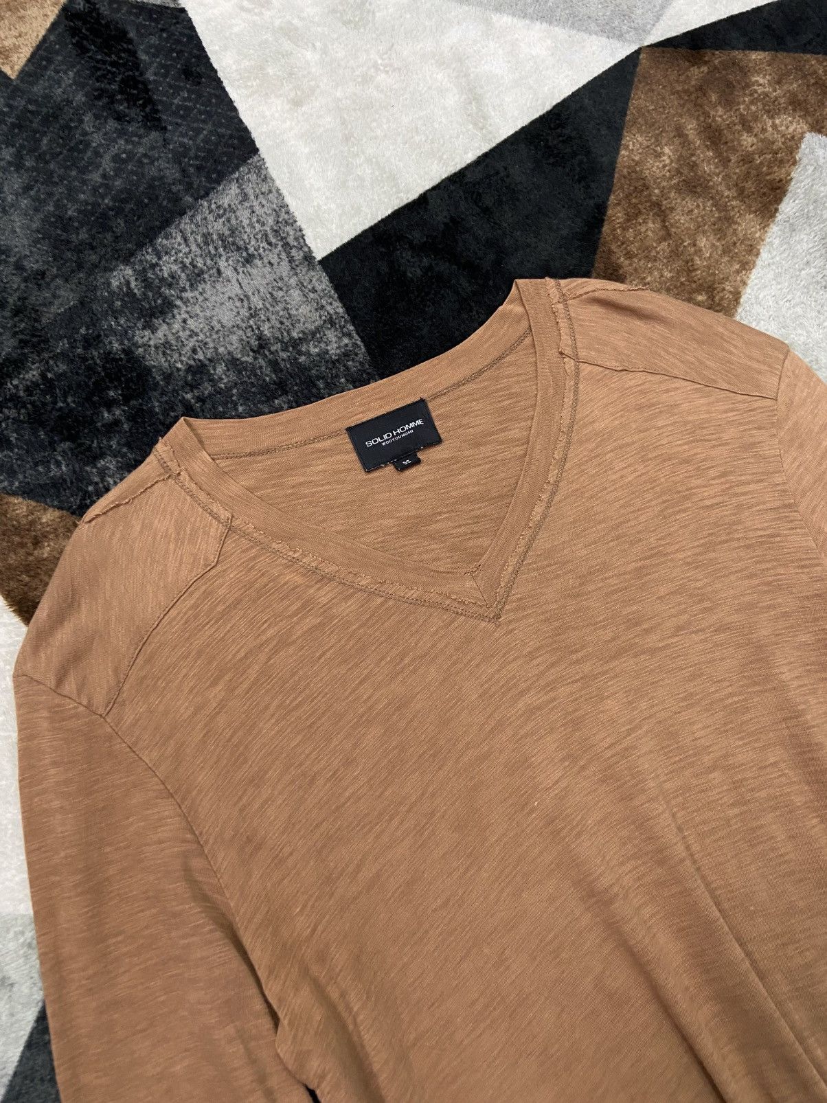 Wooyoungmi Wooyoungmi 2012 Slub Cotton V Neck Longsleeve Size US M / EU 48-50 / 2 - 4 Thumbnail